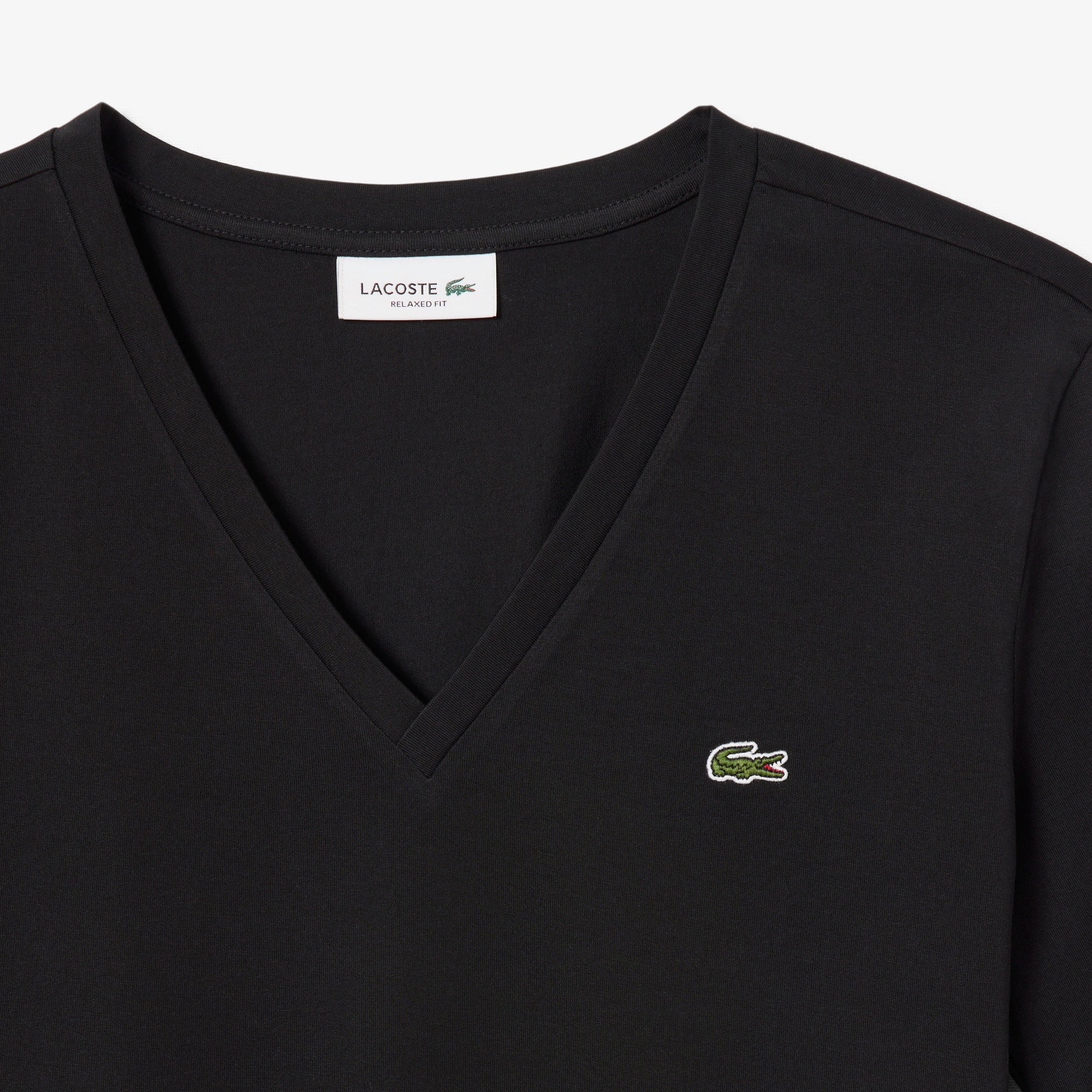 Lacoste Relaxed Fit Soft Cotton V Neck T-shirt