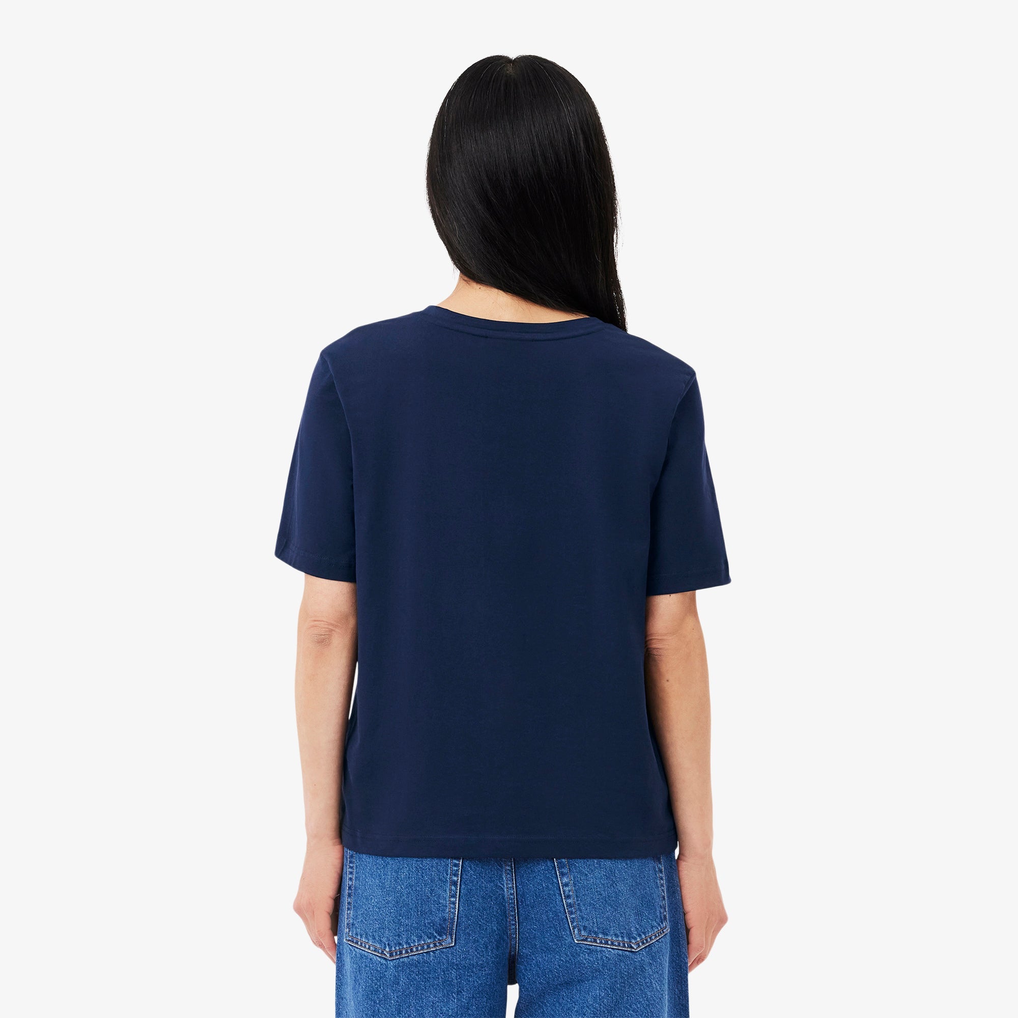 Lacoste Relaxed Fit Soft Cotton V Neck T-shirt