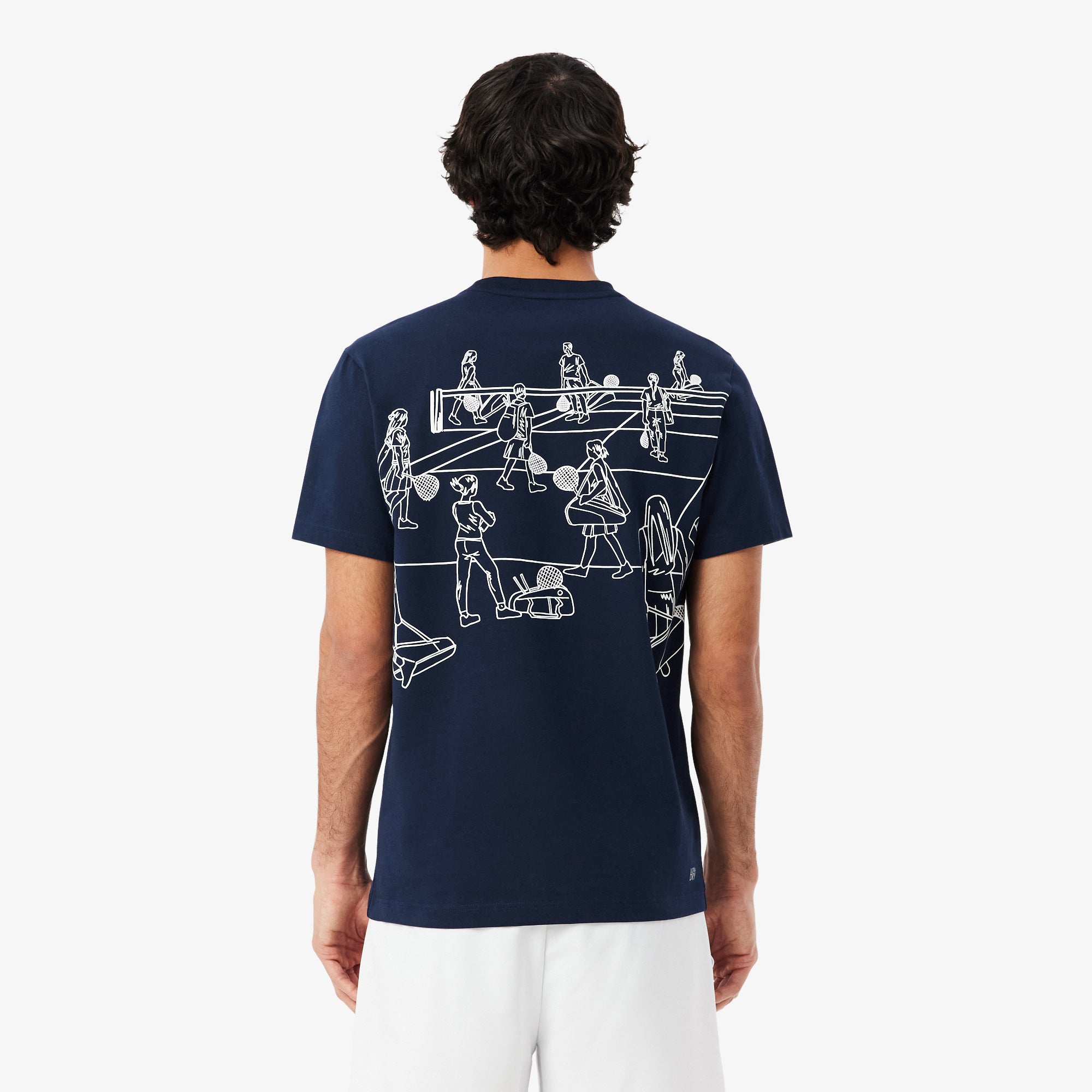 LACOSTE Ultra Dry Printed Tennis T-shirt