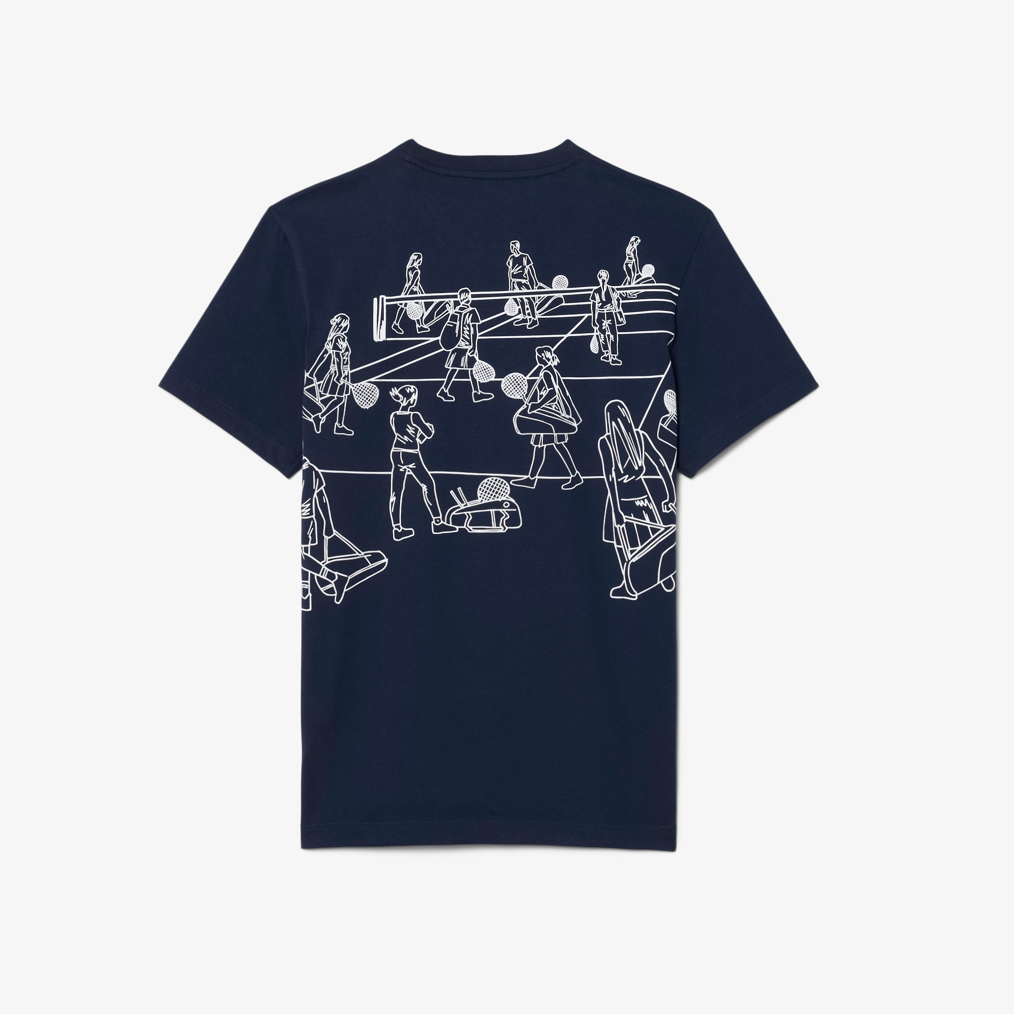 LACOSTE Ultra Dry Printed Tennis T-shirt