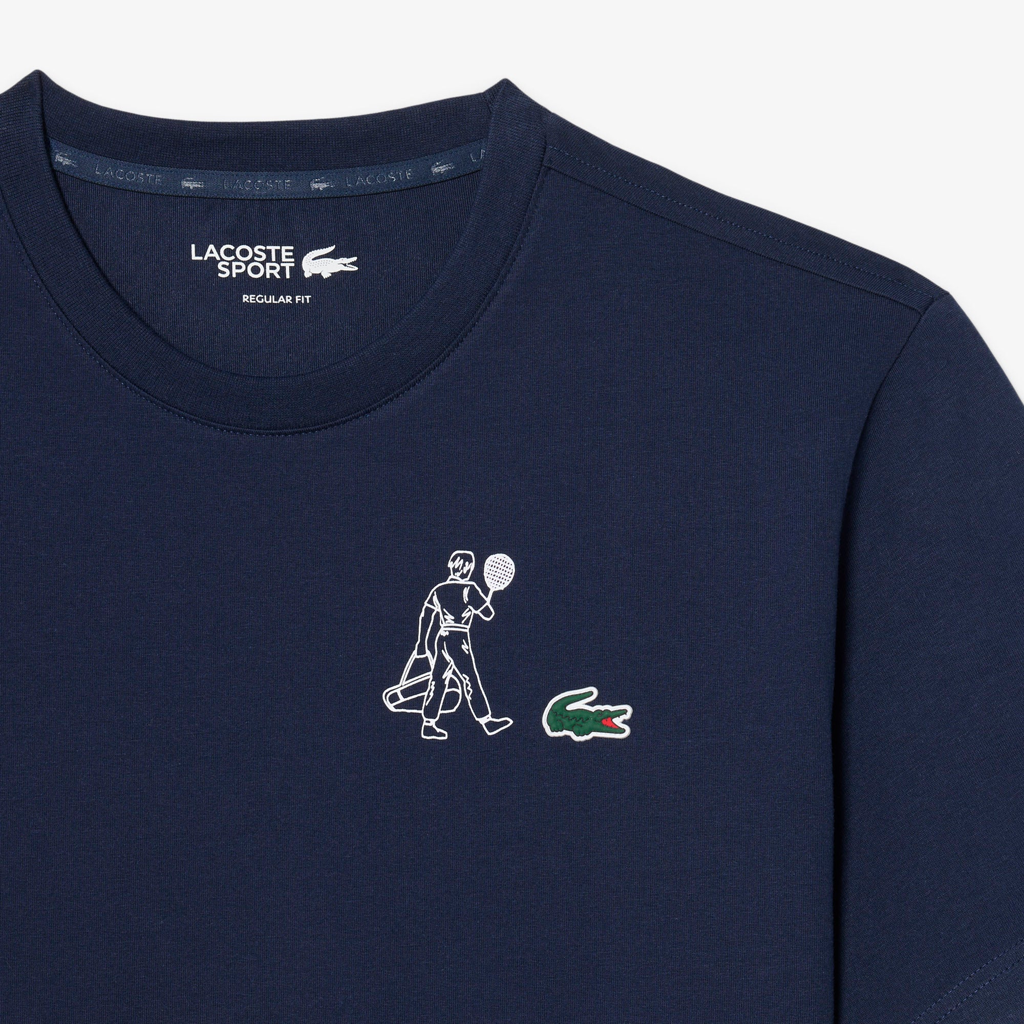 LACOSTE Ultra Dry Printed Tennis T-shirt