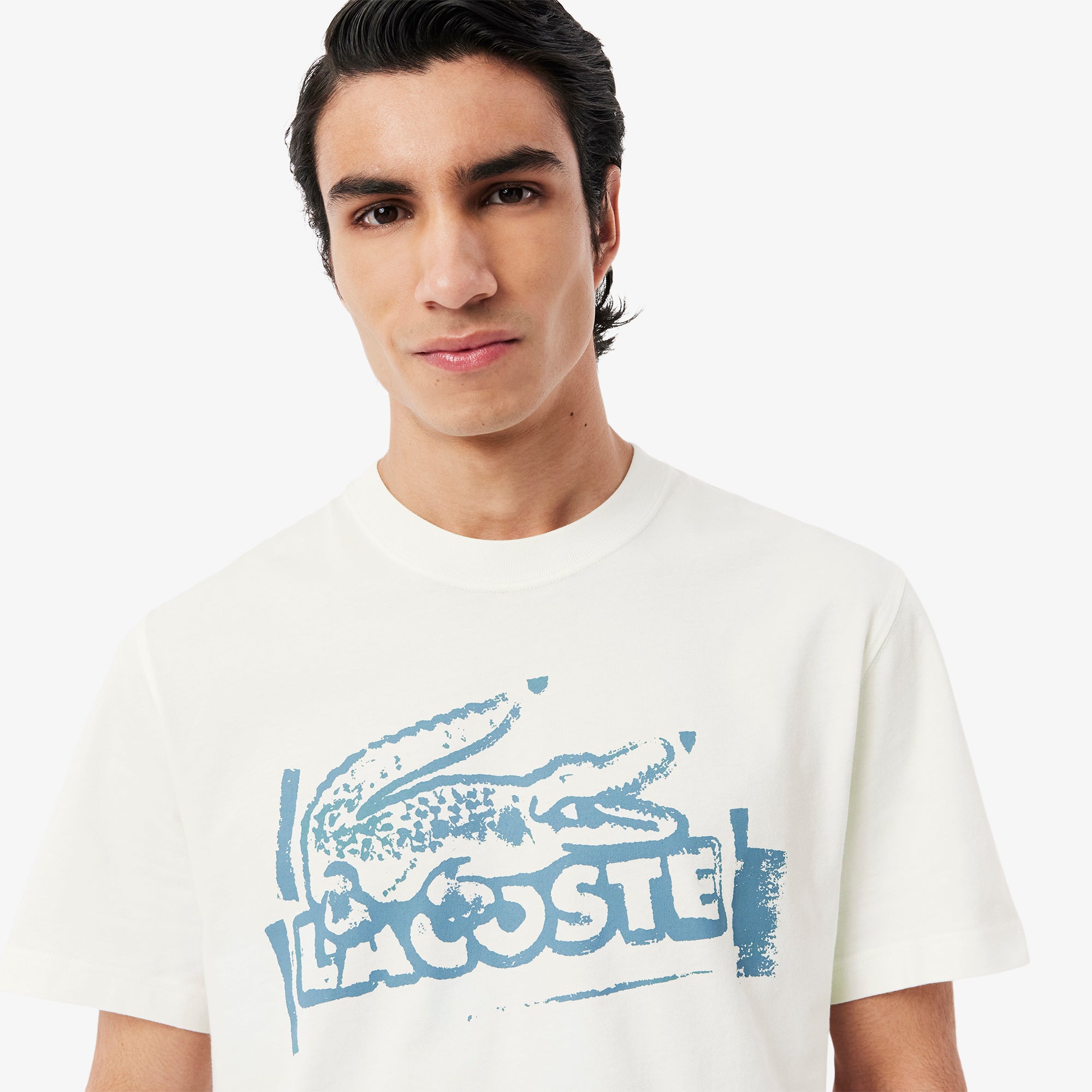 LACOSTE Men's Printed Cotton Jersey T-Shirt