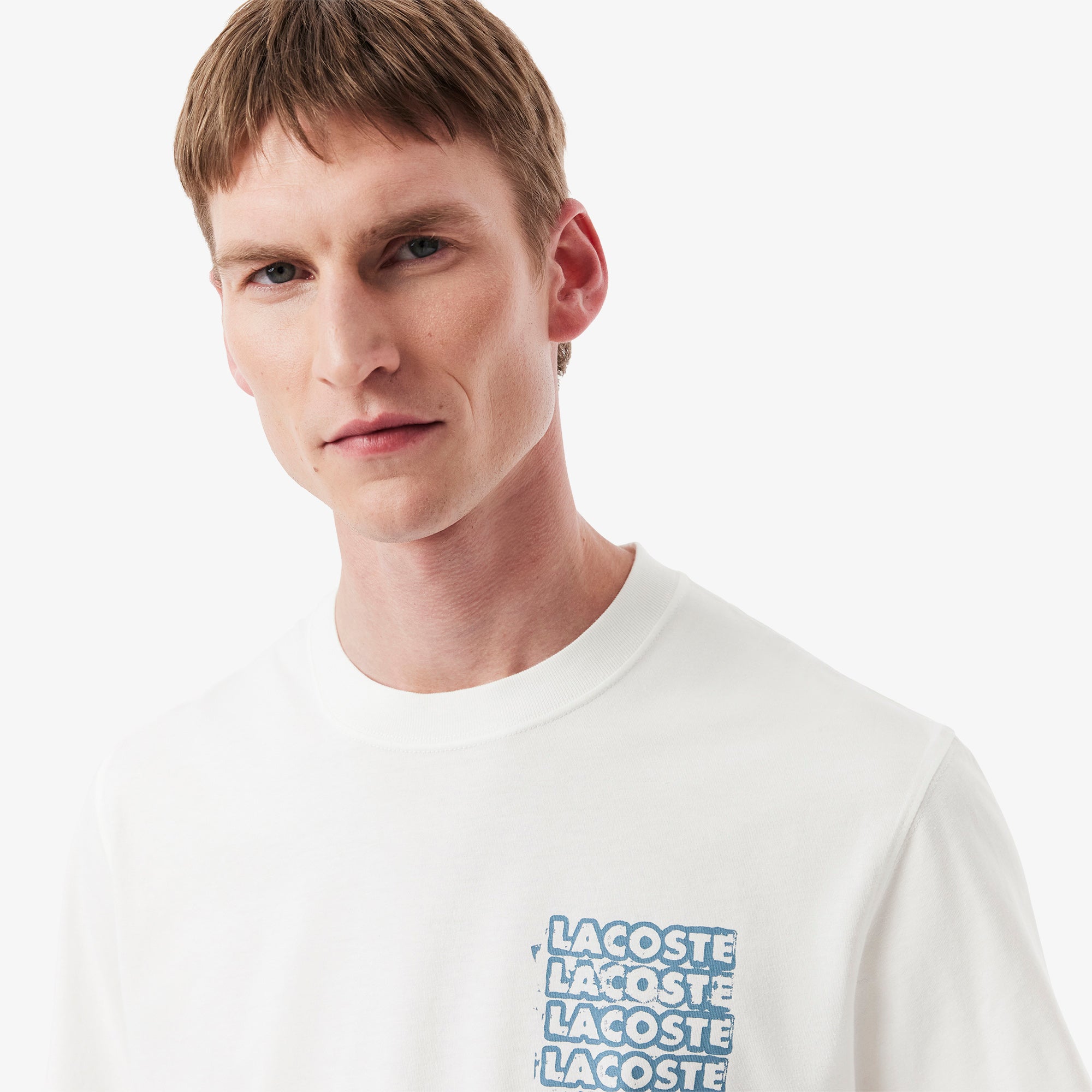 LACOSTE Cotton Jersey Graphic T-shirt