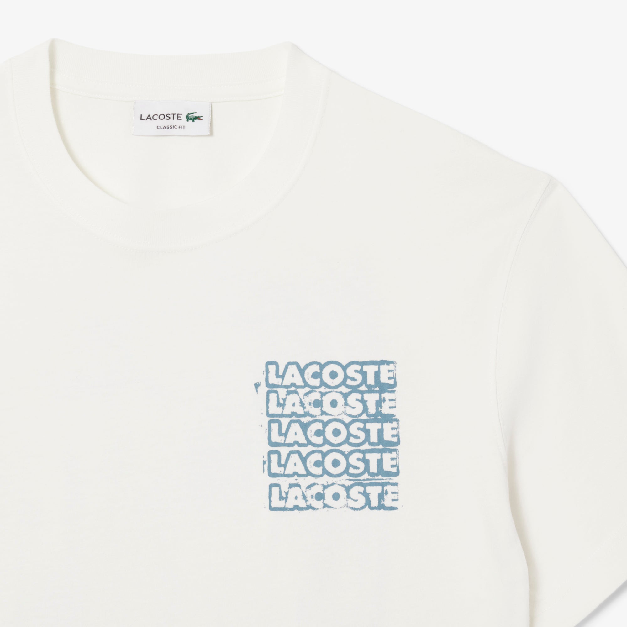 LACOSTE Cotton Jersey Graphic T-shirt