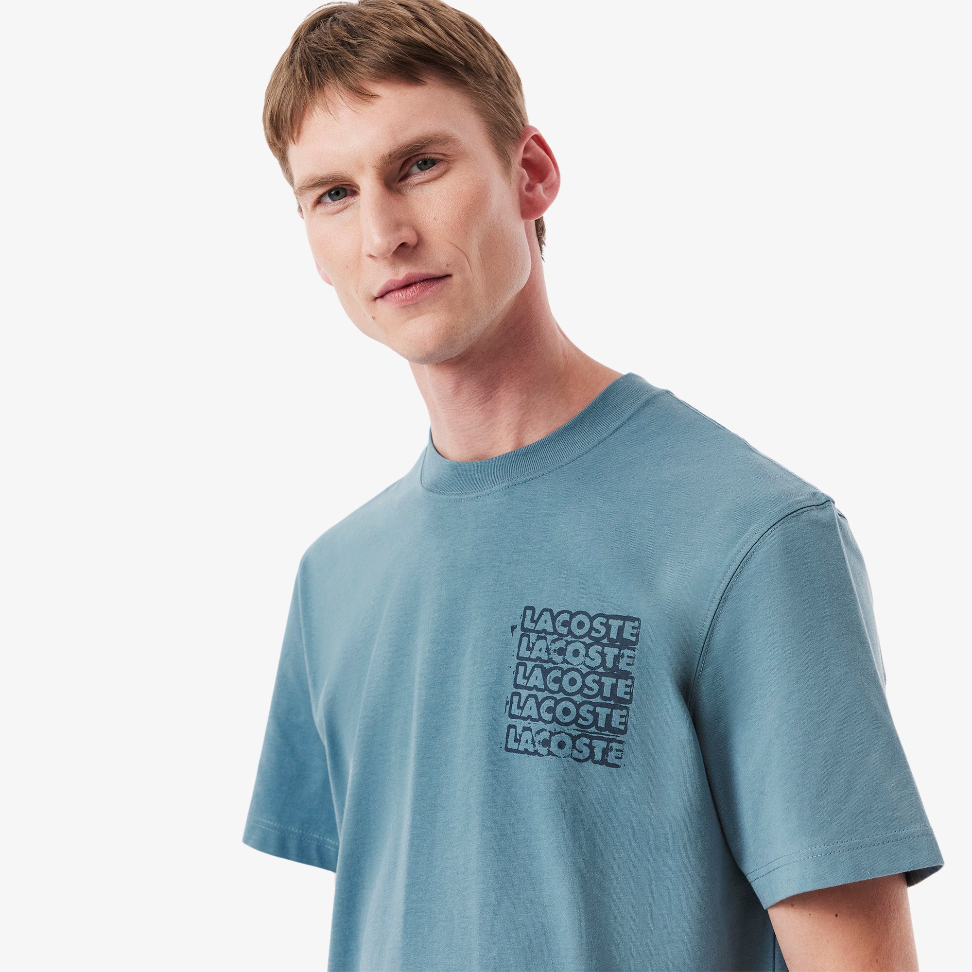 LACOSTE Cotton Jersey Graphic T-shirt