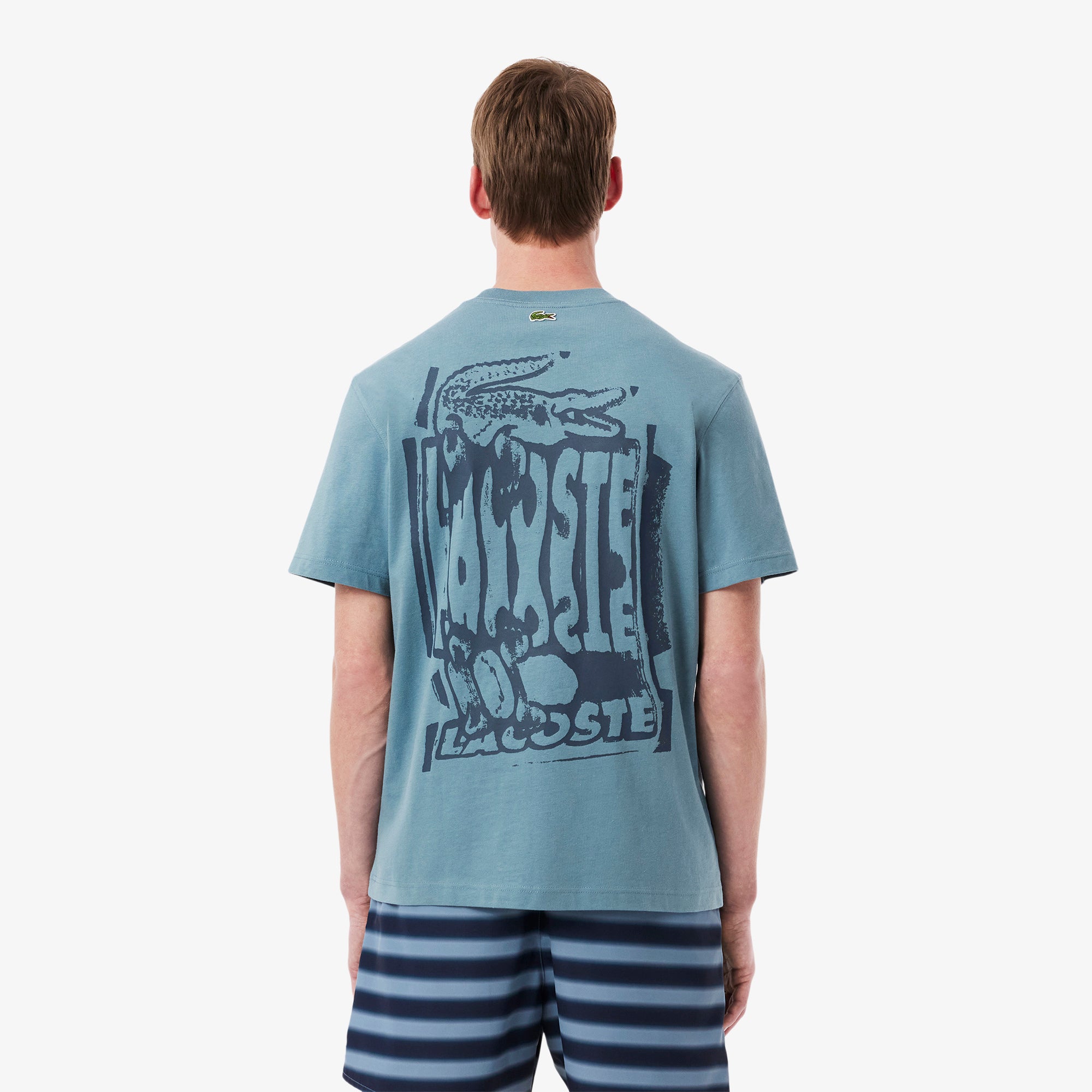 LACOSTE Cotton Jersey Graphic T-shirt