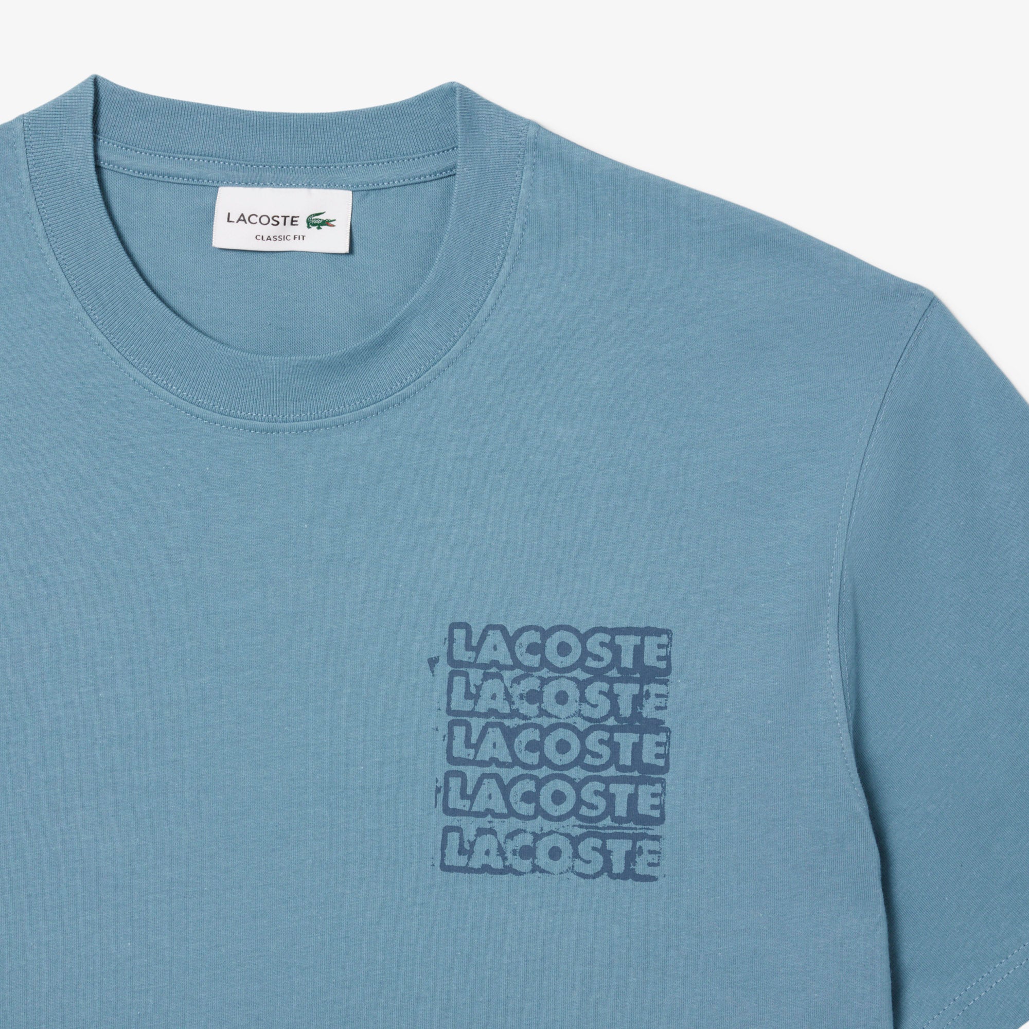 LACOSTE Cotton Jersey Graphic T-shirt
