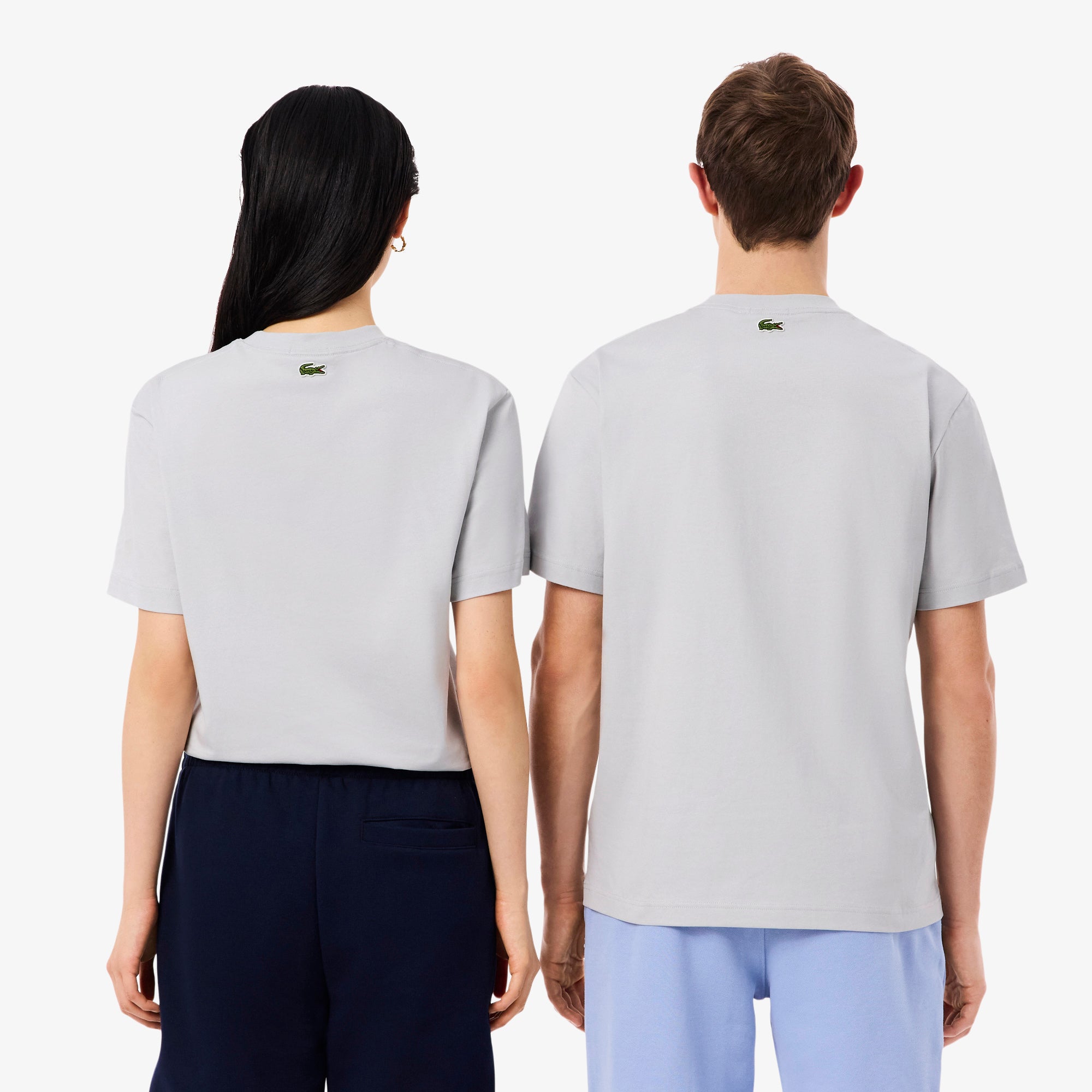 LACOSTE Embossed Branding Cotton T-shirt Unisex