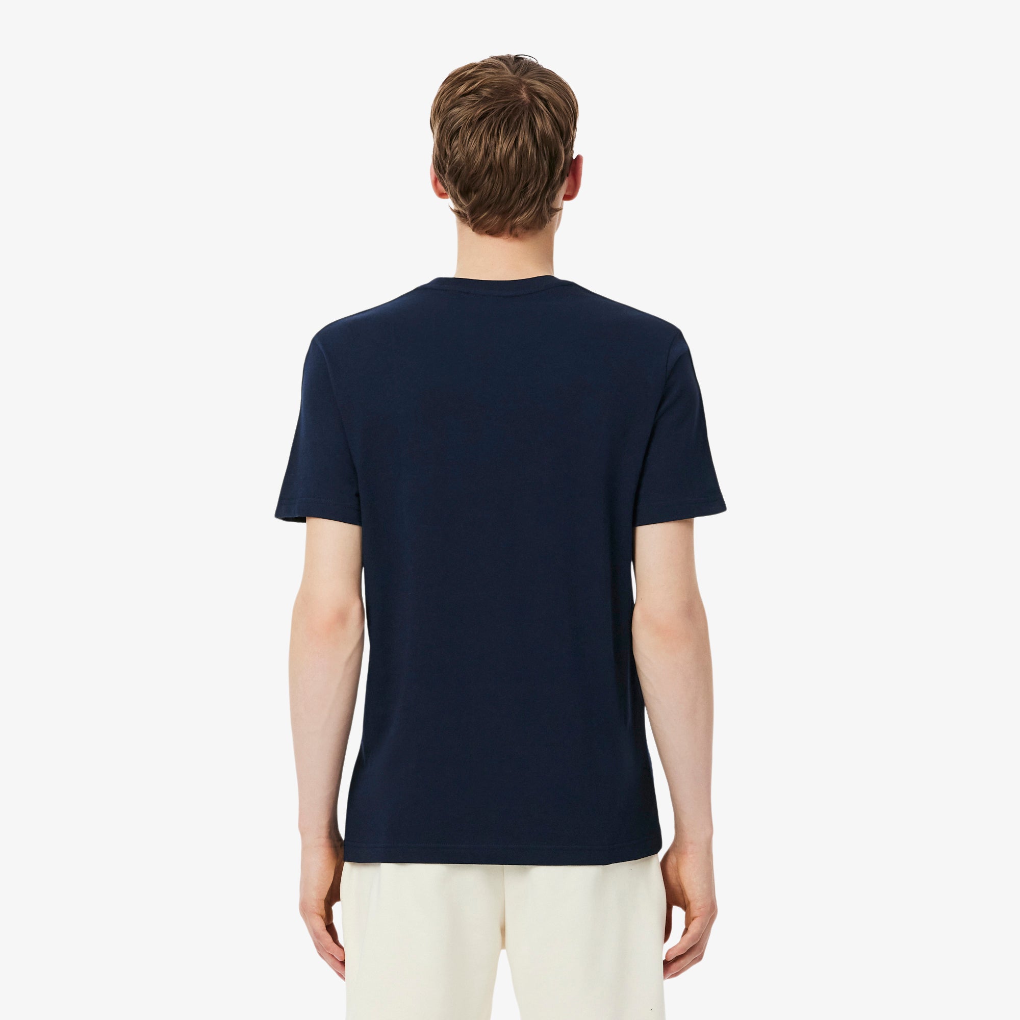LACOSTE Branded Stripe Band T-Shirt