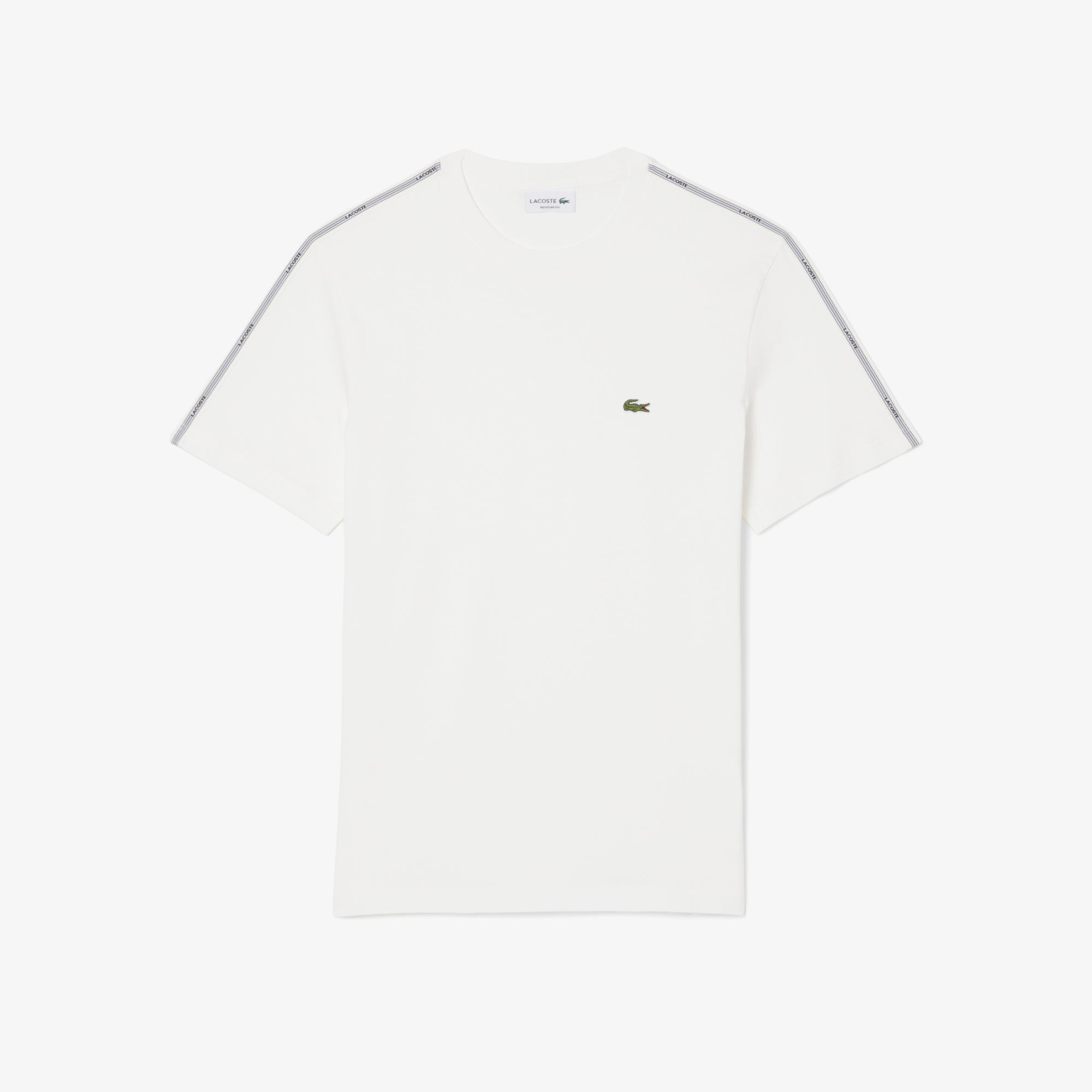LACOSTE Branded Stripe Band T-Shirt