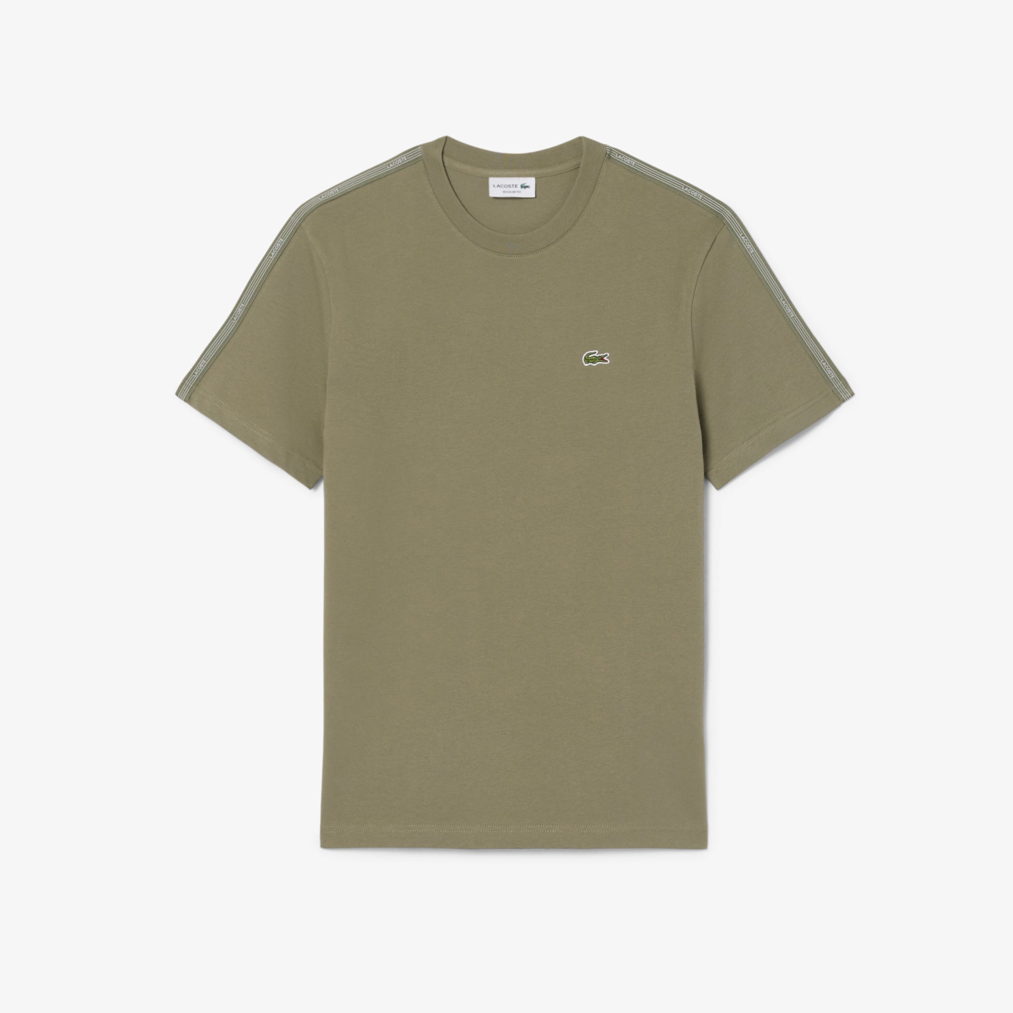 LACOSTE Branded Stripe Band T-Shirt