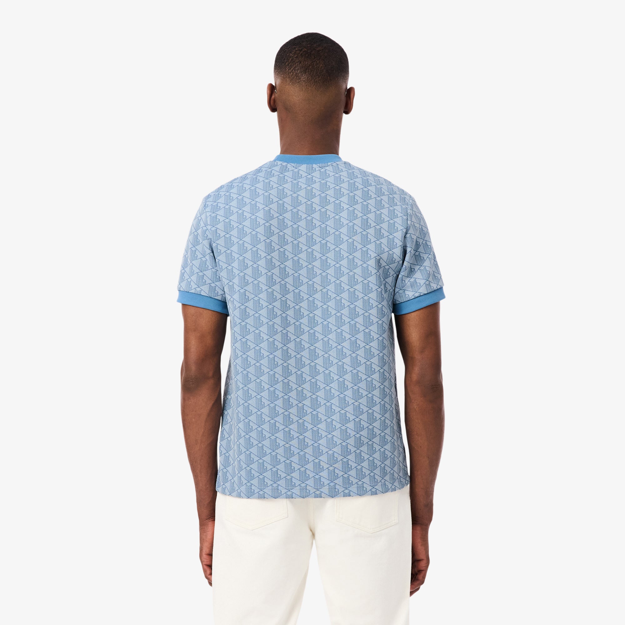 LACOSTE Men Monogram Jacquard T-shirt
