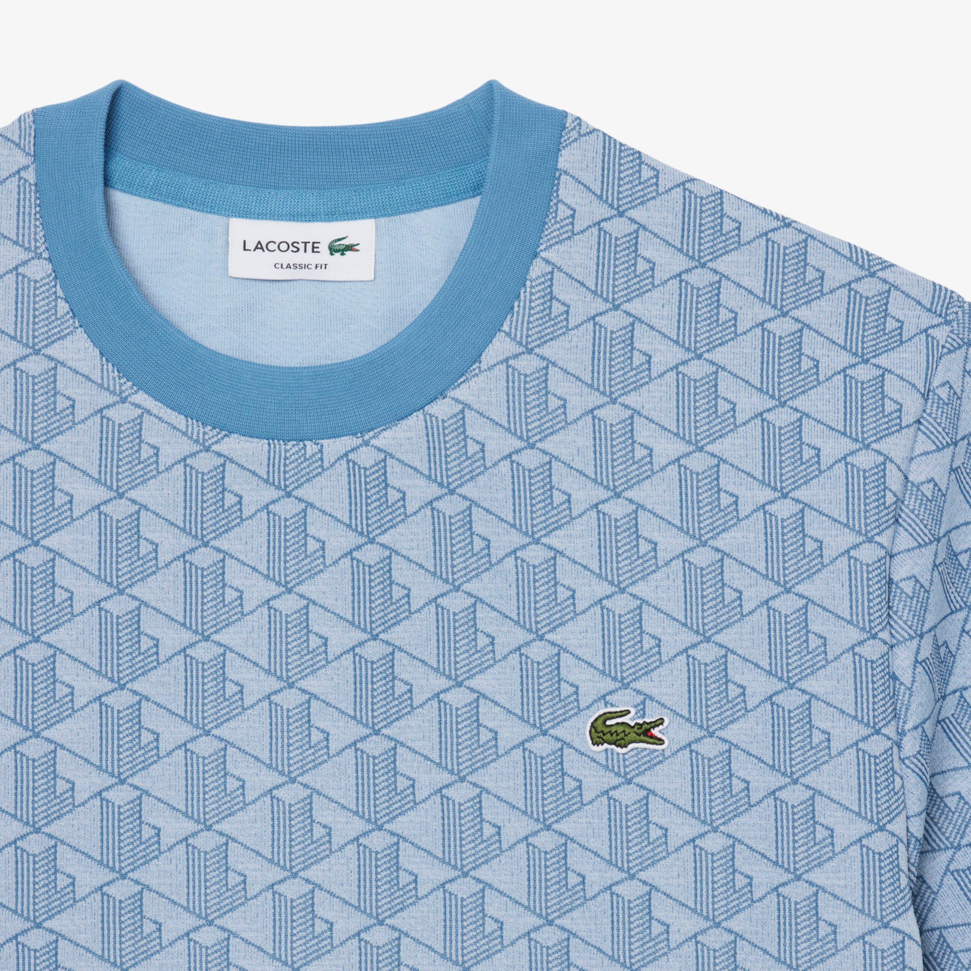 LACOSTE Men Monogram Jacquard T-shirt