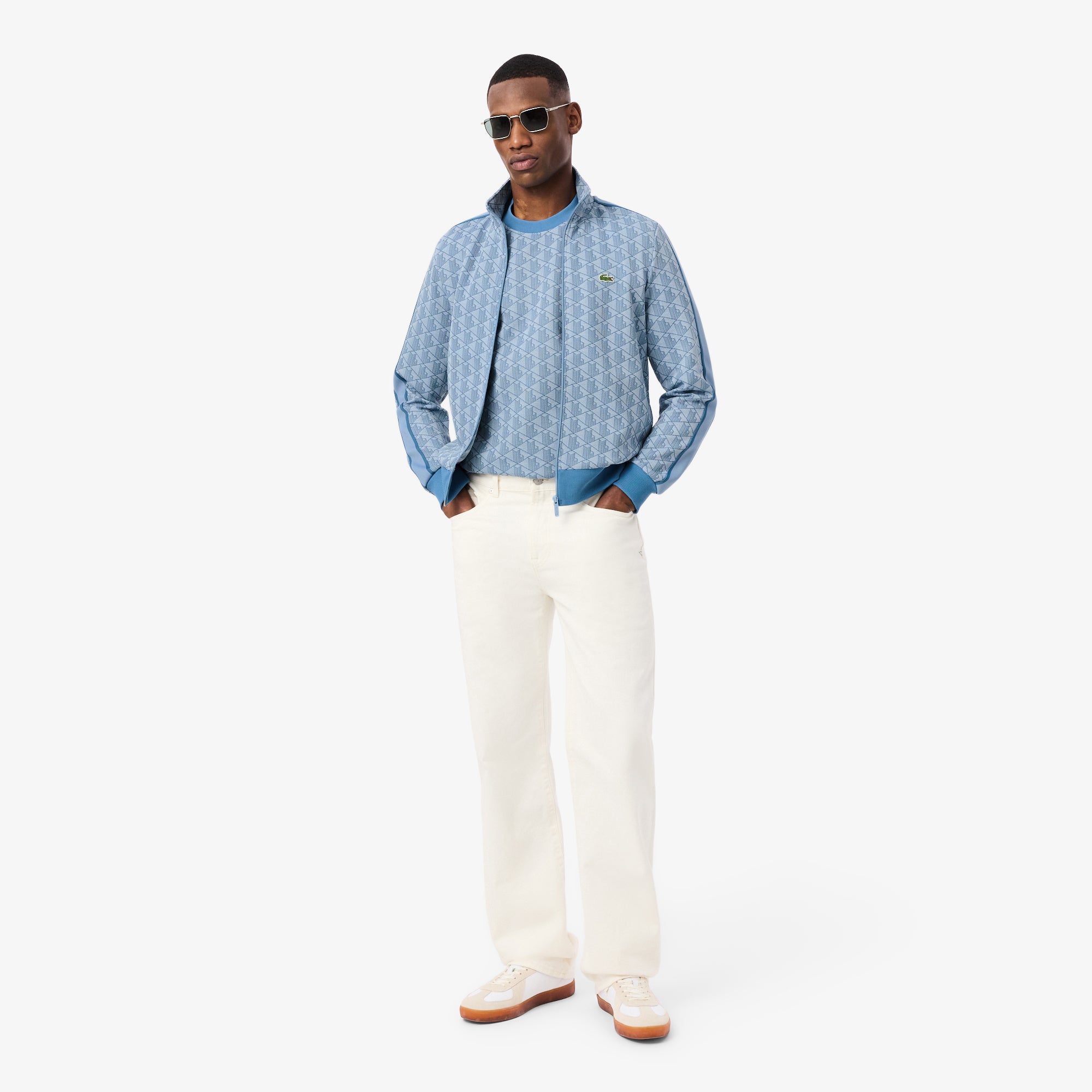 LACOSTE Men Monogram Jacquard T-shirt