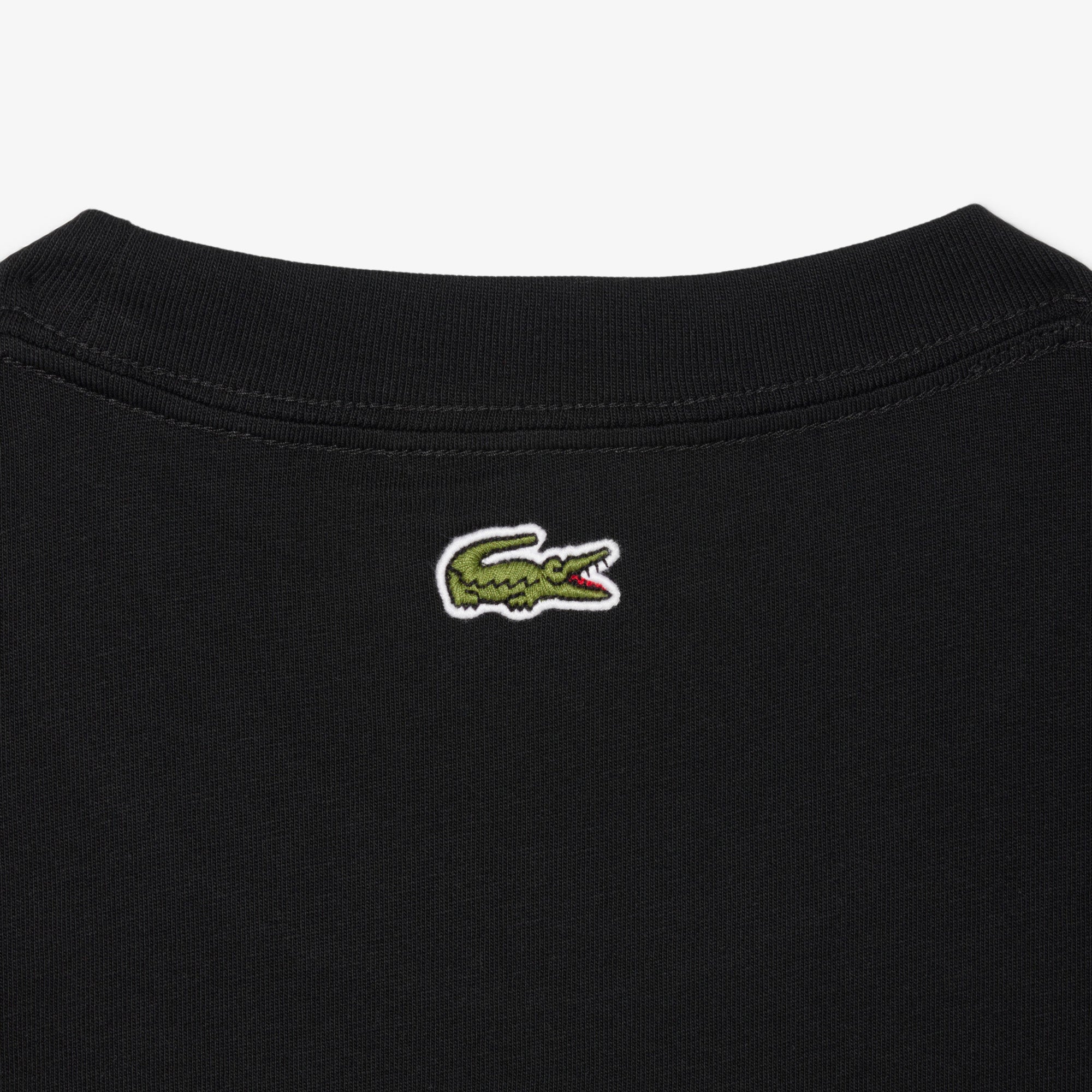 LACOSTE Embroidered Cotton T-shirt