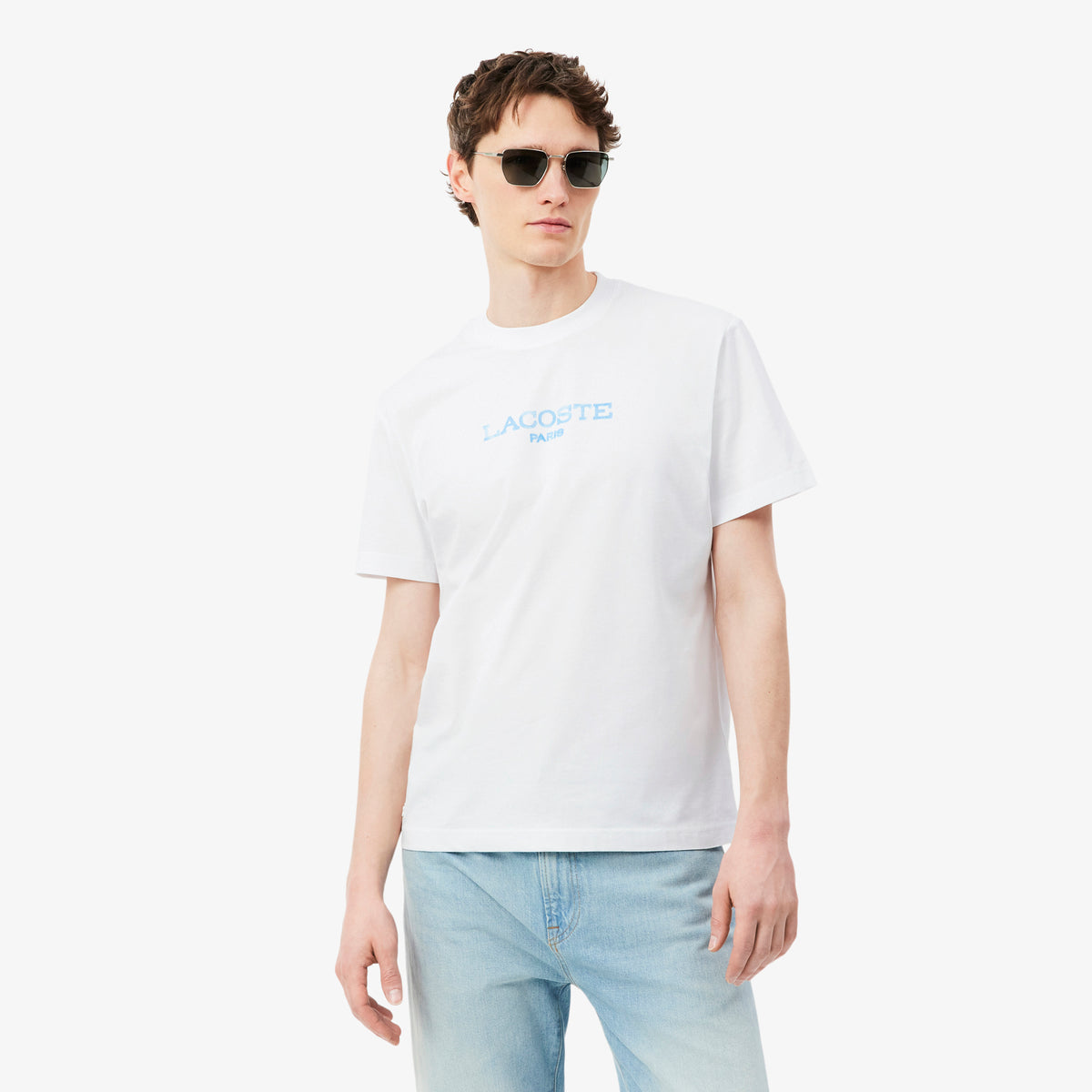 LACOSTE Printed Cotton T-Shirt Men