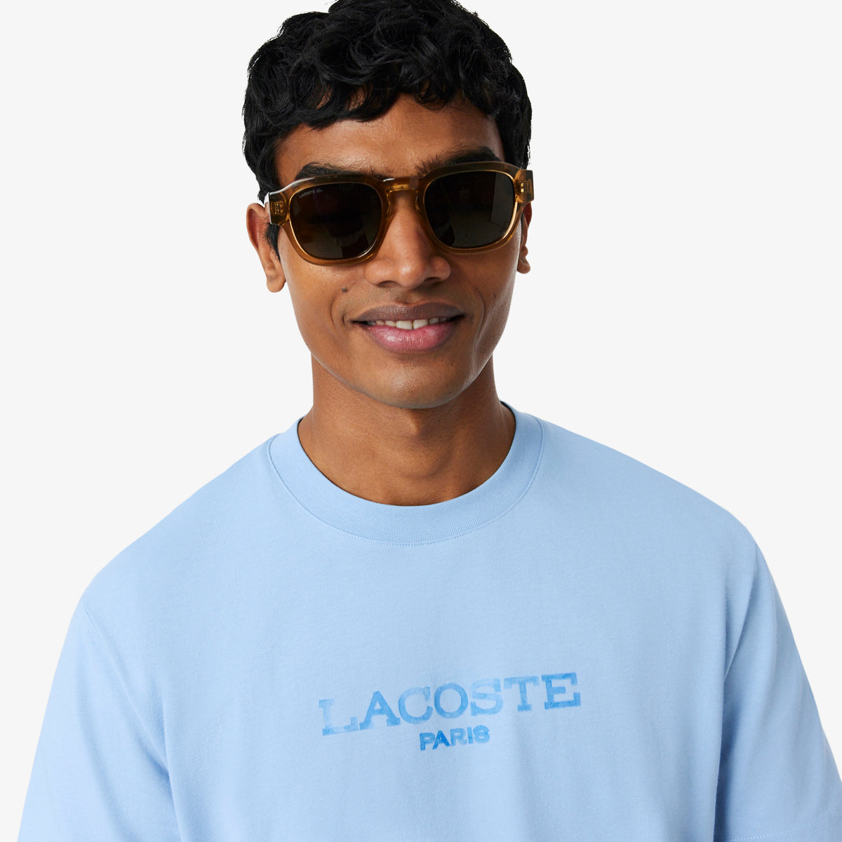 LACOSTE Printed Cotton T-shirt Men