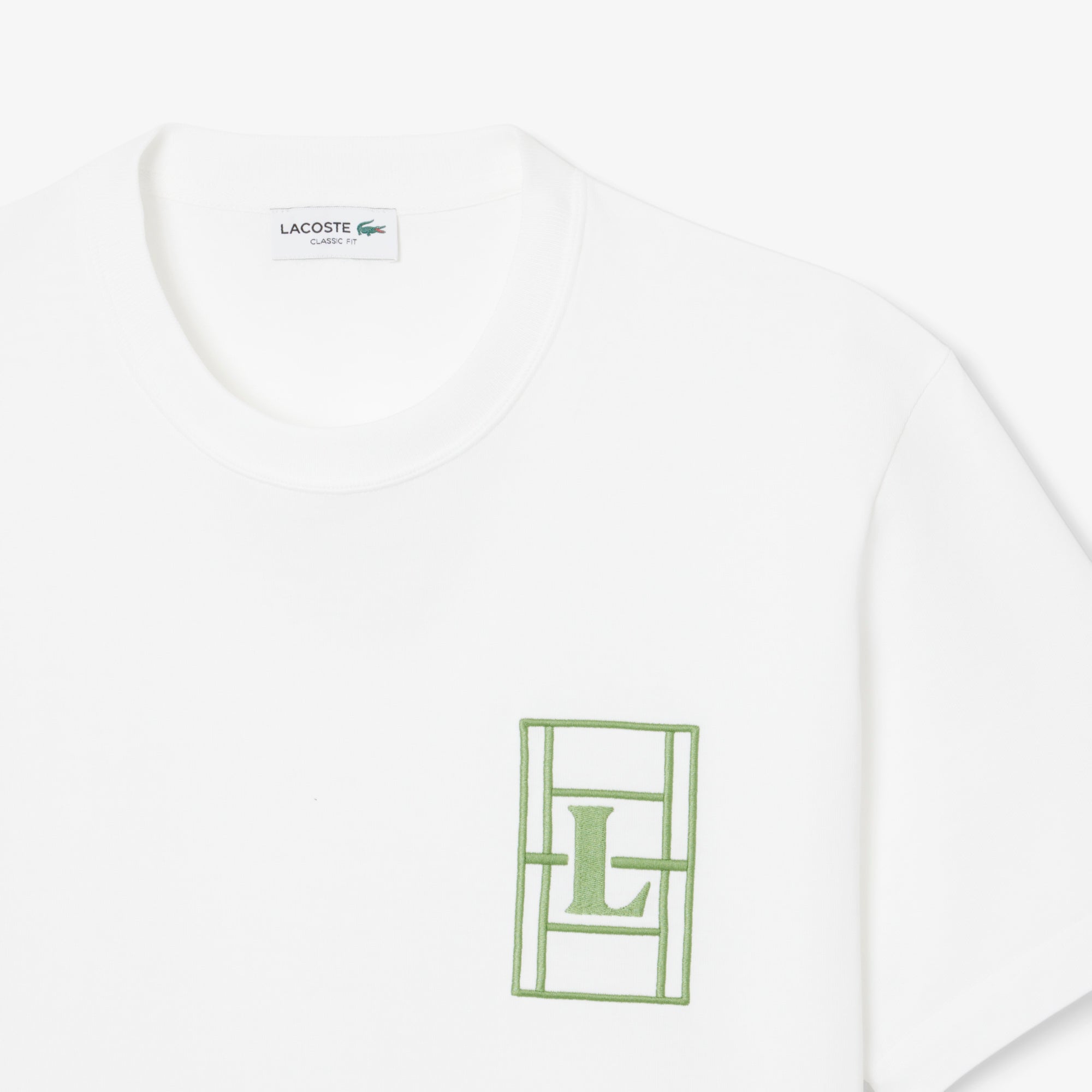 LACOSTE Embroidered Heavy Jersey T-shirt