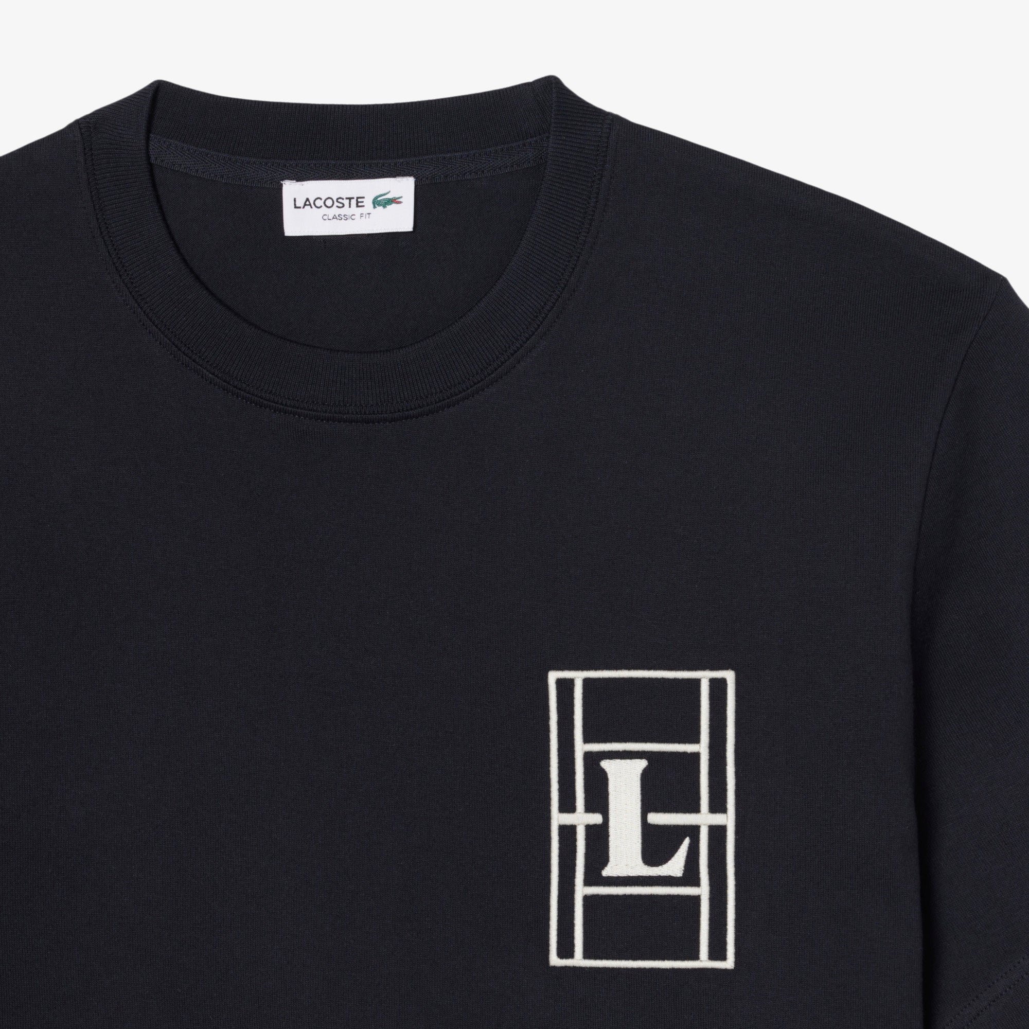 LACOSTE Embroidered Heavy Jersey T-shirt