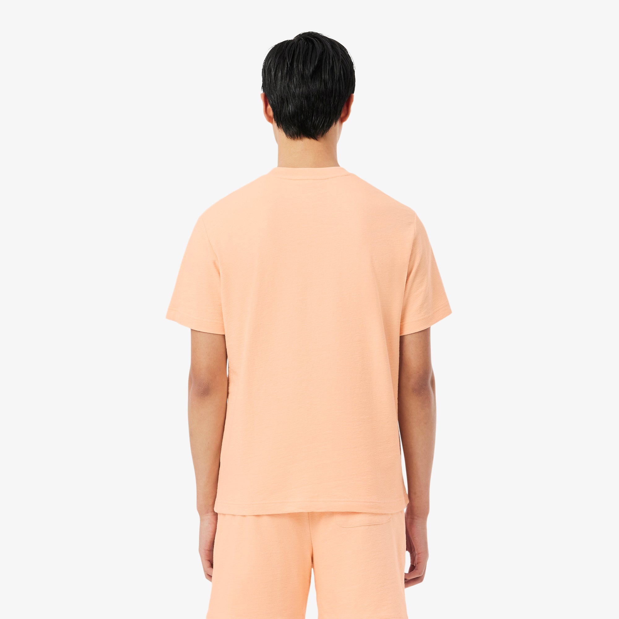 LACOSTE Textured Jersey T-shirt