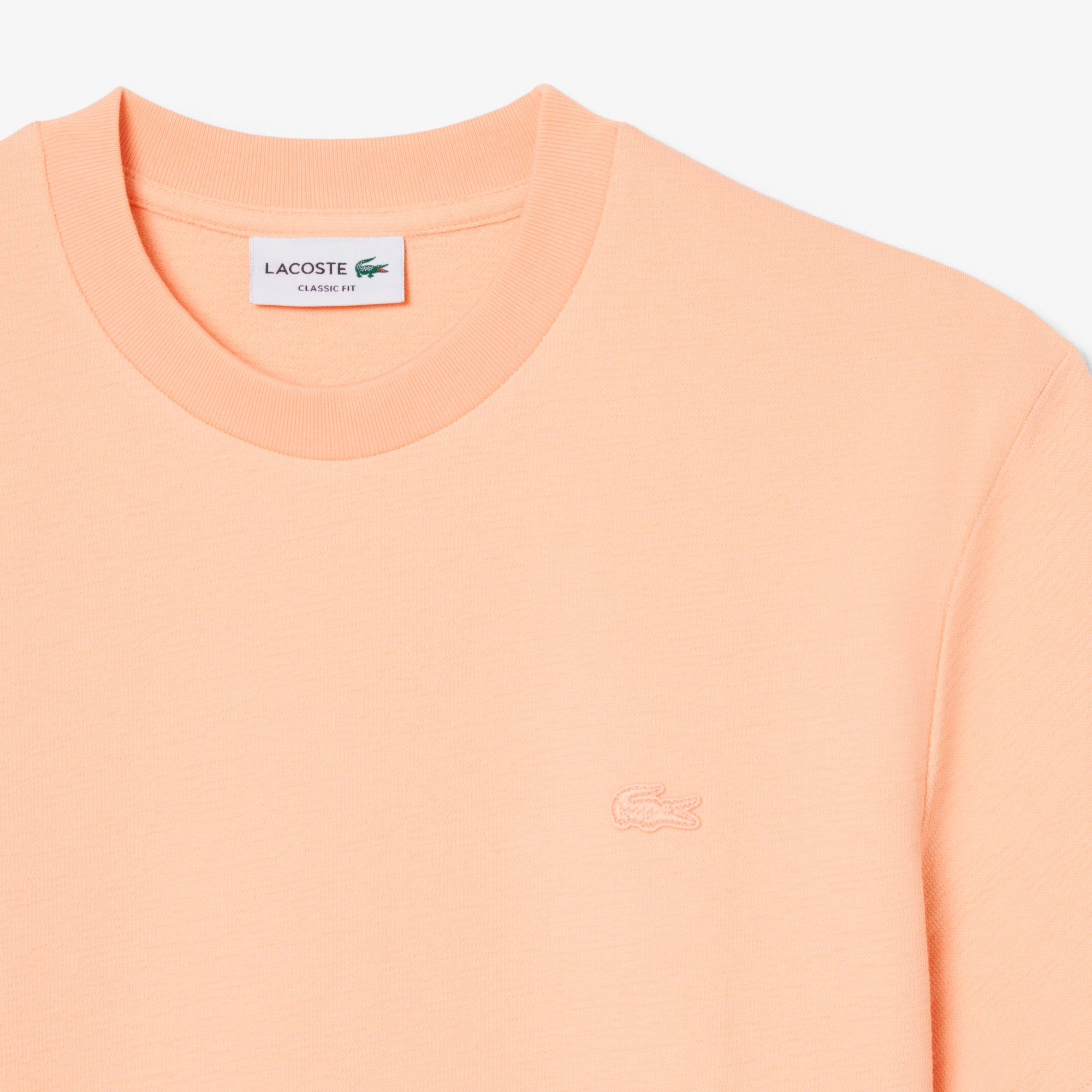 LACOSTE Textured Jersey T-shirt