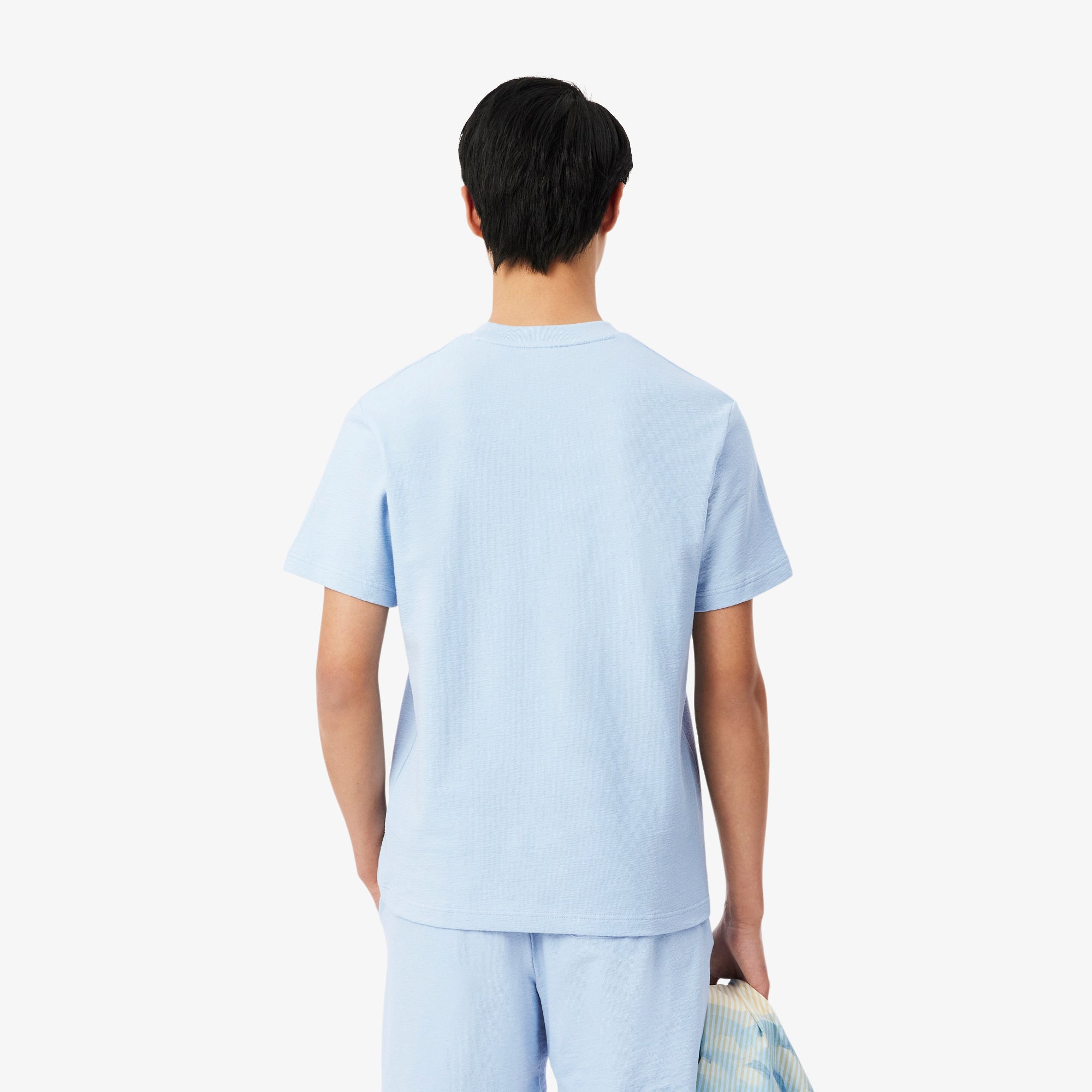 LACOSTE Textured Jersey T-shirt