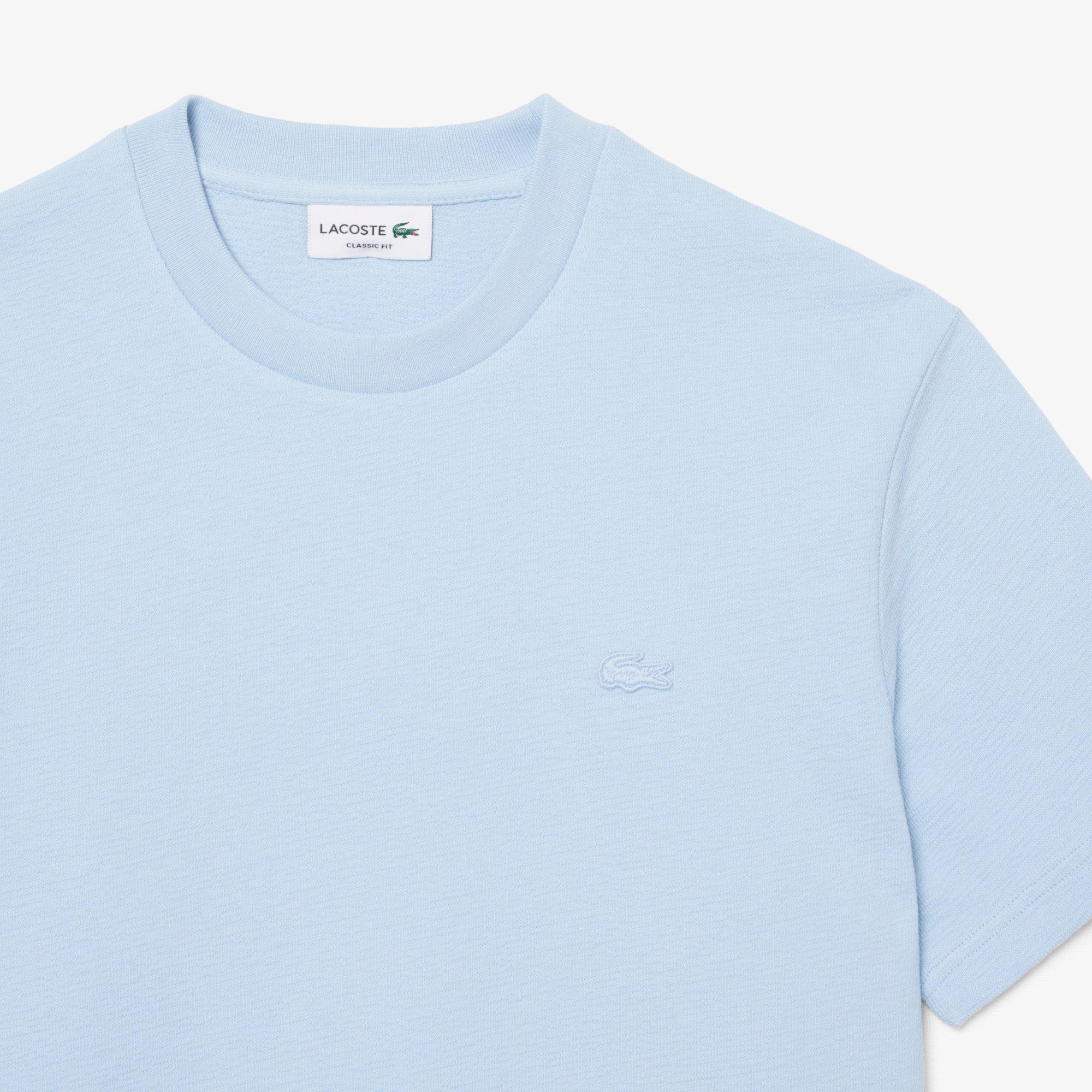 LACOSTE Textured Jersey T-shirt