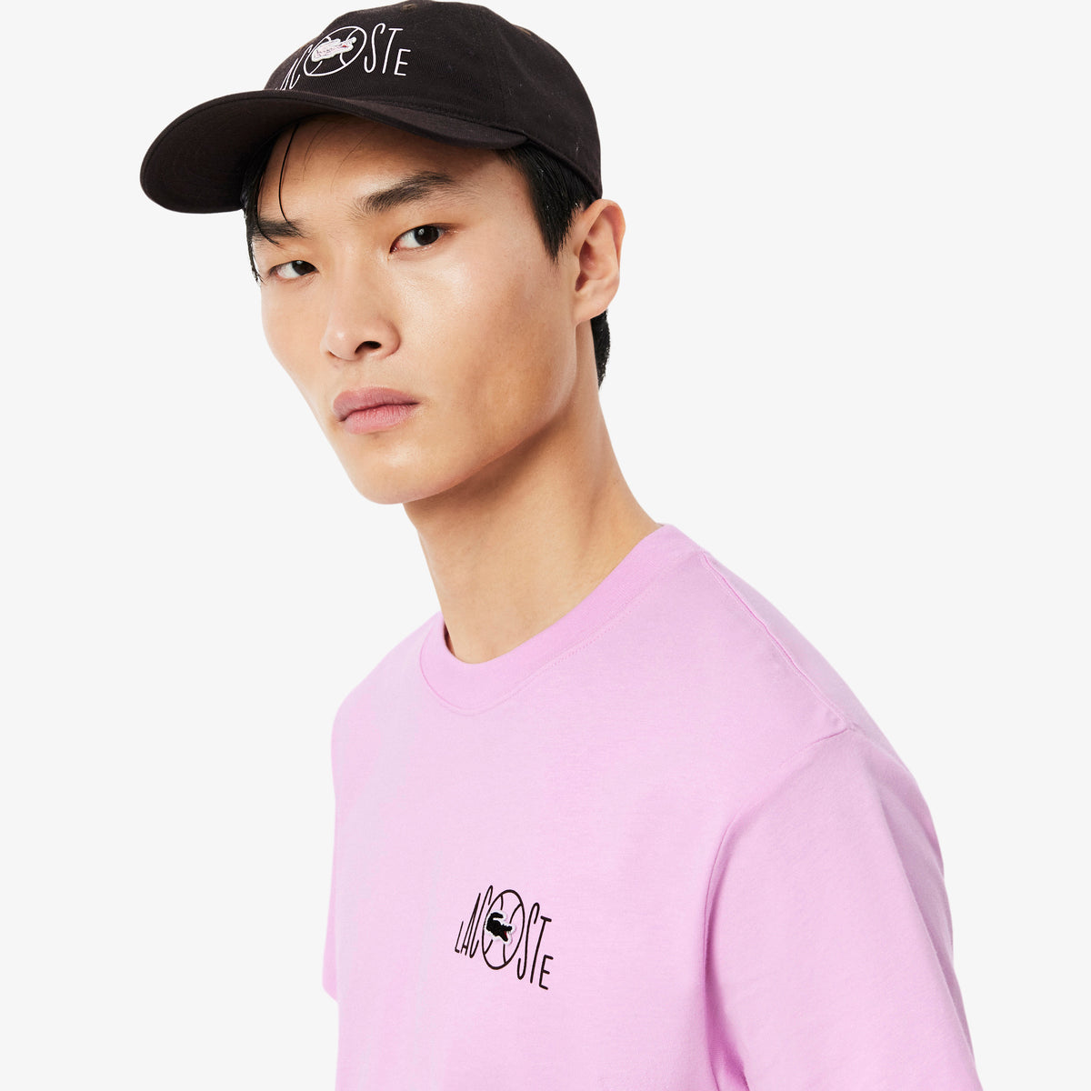 LACOSTE Printed Cotton T-Shirt Men
