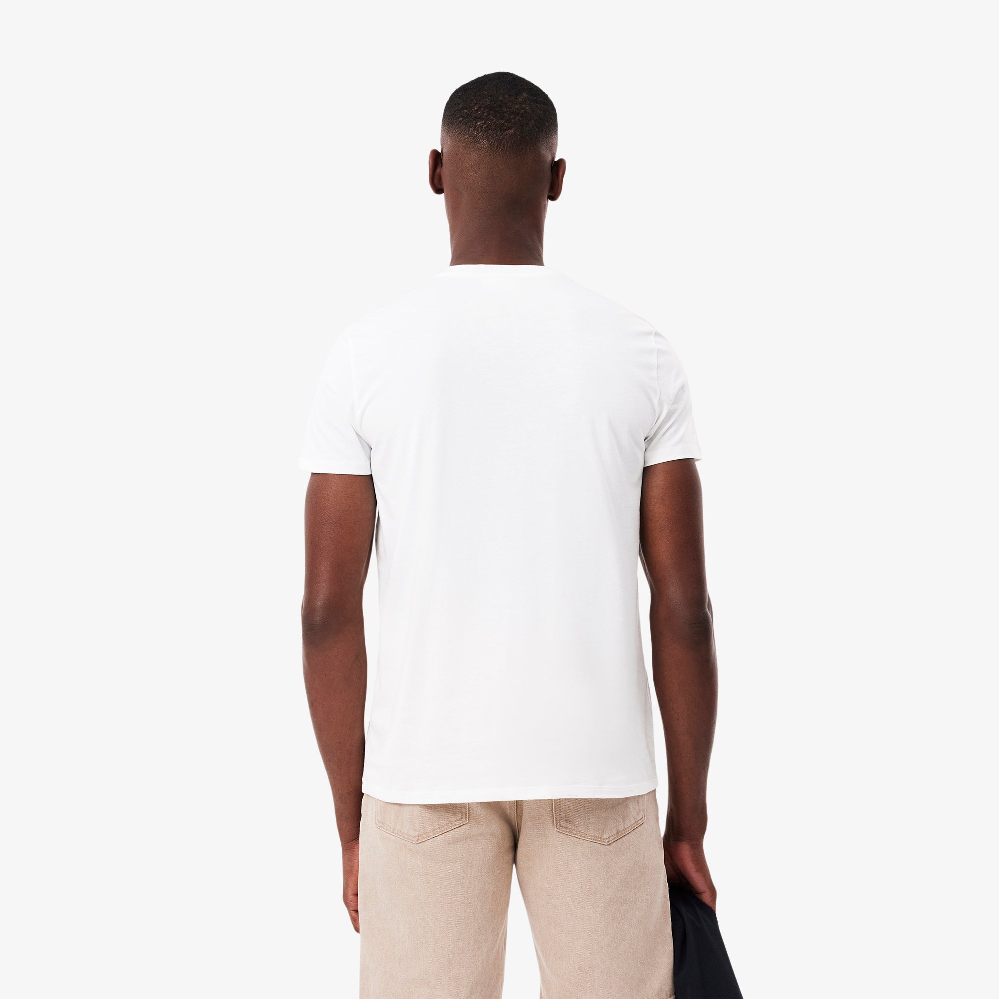 Lacoste Lightweight Cotton Pima V Neck T-shirt