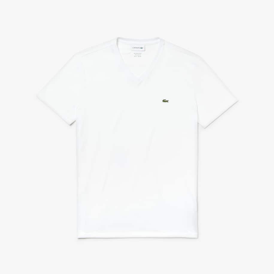 Men's V-neck Pima Cotton Jersey T-shirt