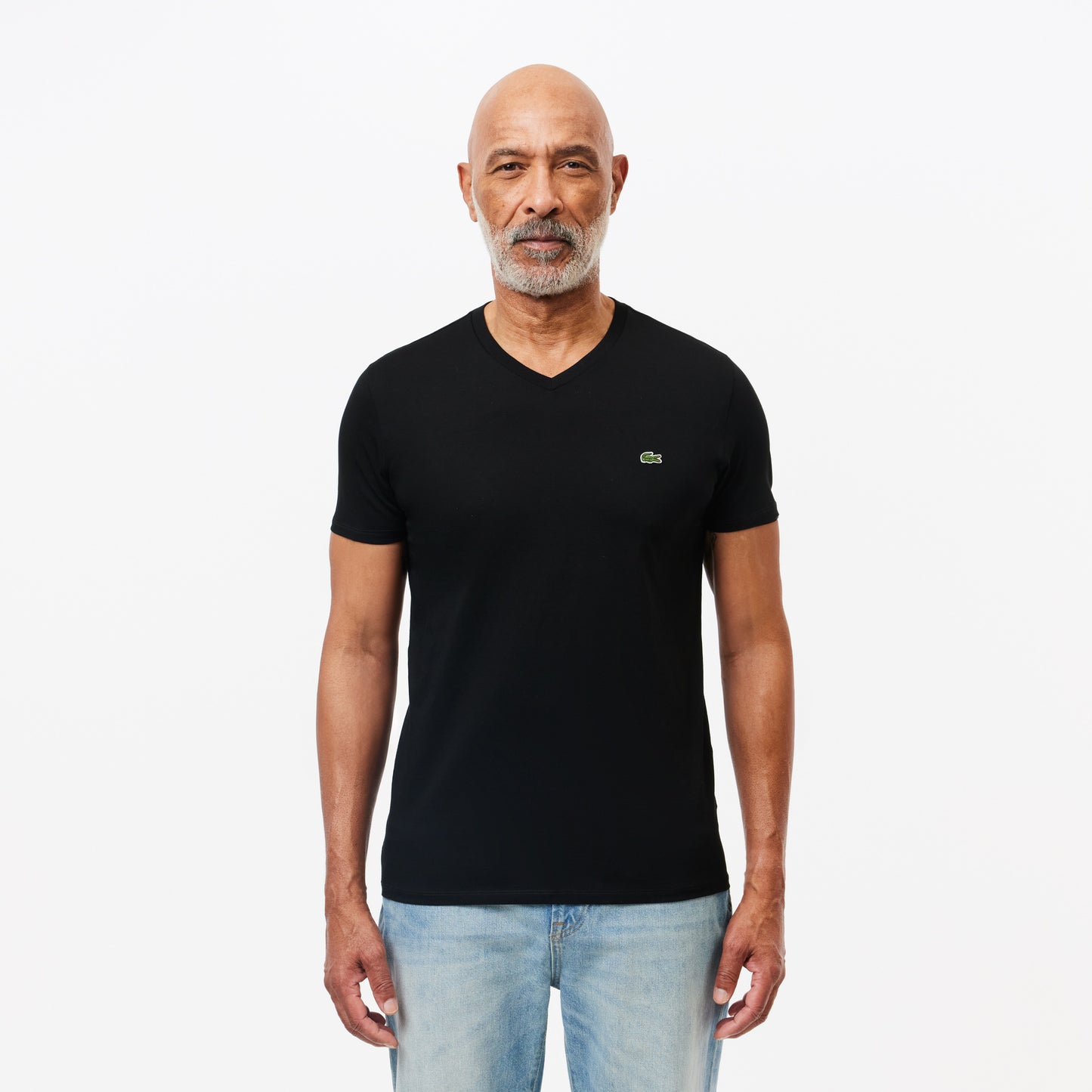 Lacoste Men's V-neck Pima Cotton Jersey T-shirt