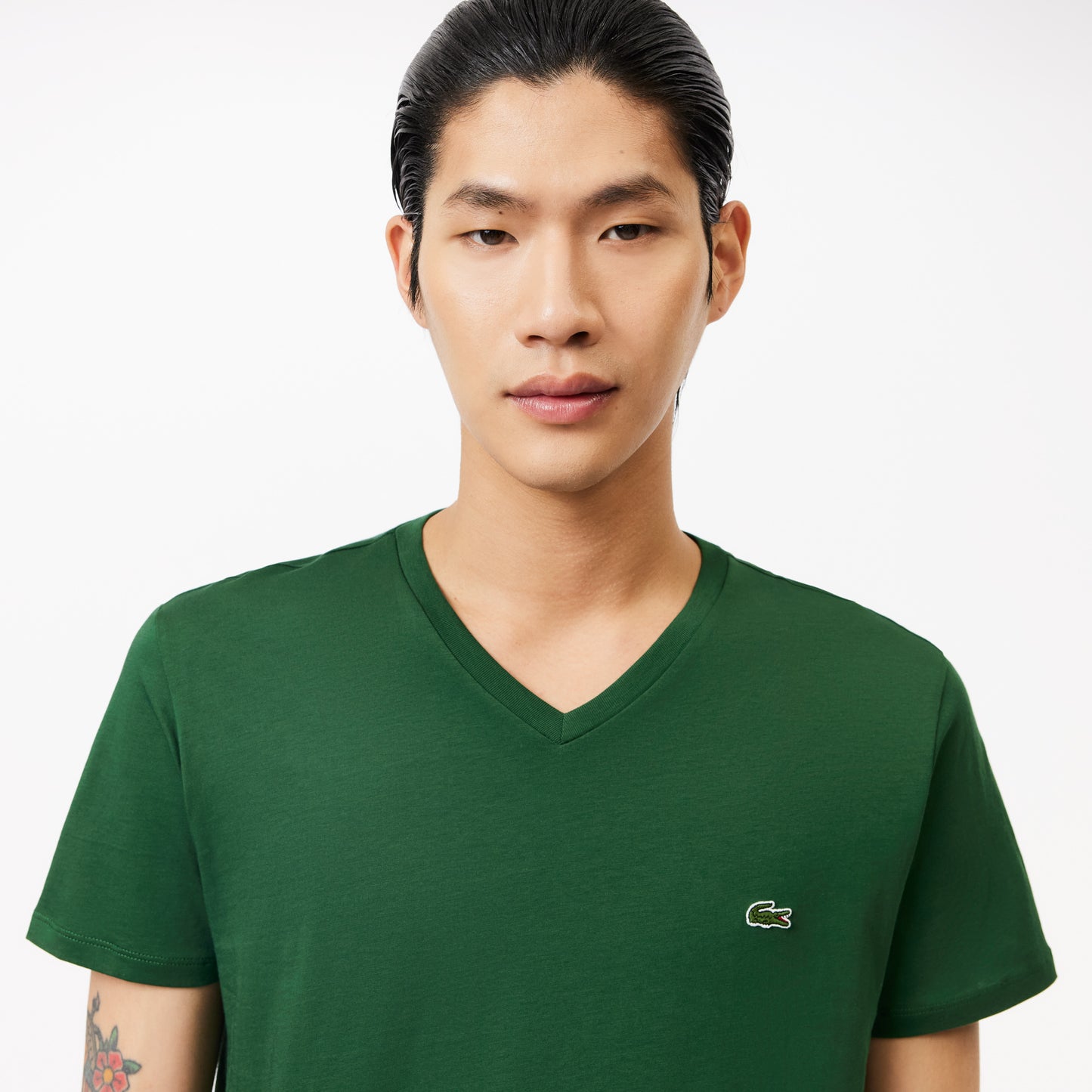 Lacoste Men's V-neck Pima Cotton Jersey T-shirt