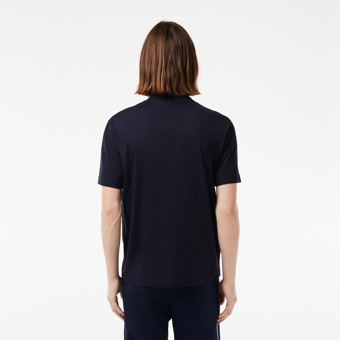 Lacoste Cotton Contrast Print And Badge T-shirt