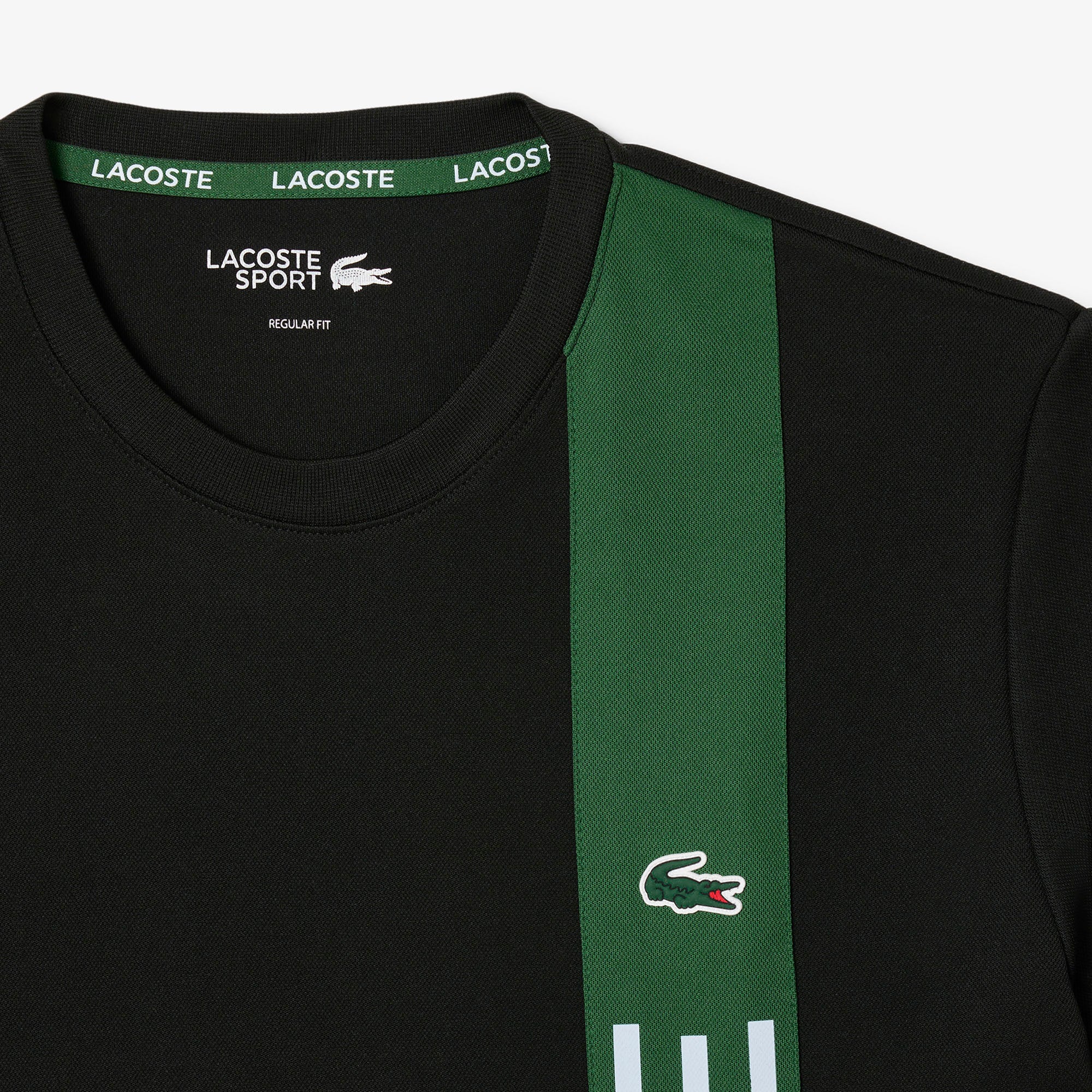 LACOSTE Ultra Dry Print Branding Tennis T-shirt