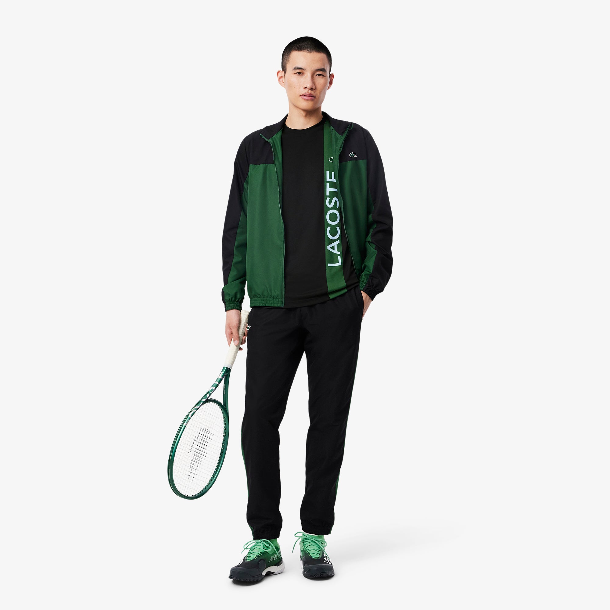 LACOSTE Ultra Dry Print Branding Tennis T-shirt