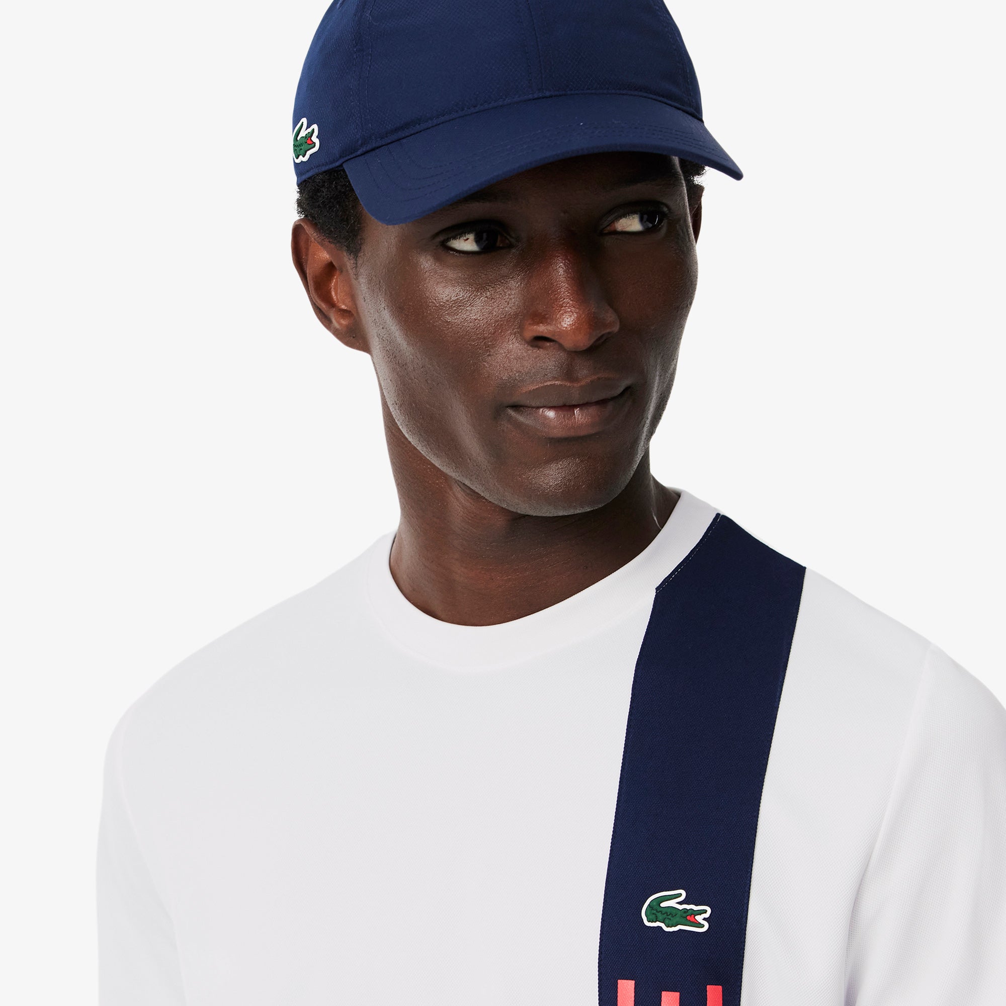 LACOSTE Ultra Dry Print Branding Tennis T-shirt