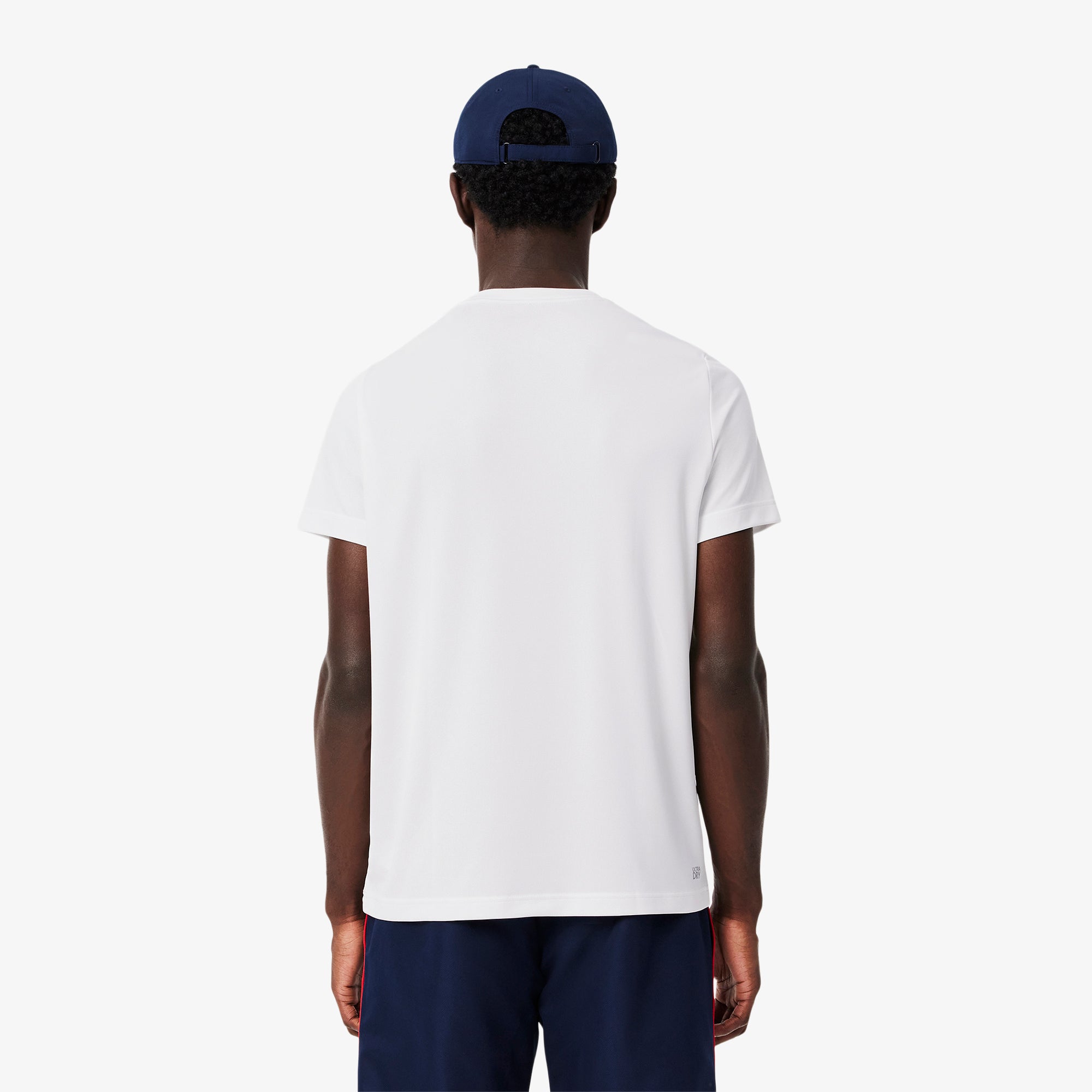 LACOSTE Ultra Dry Print Branding Tennis T-shirt