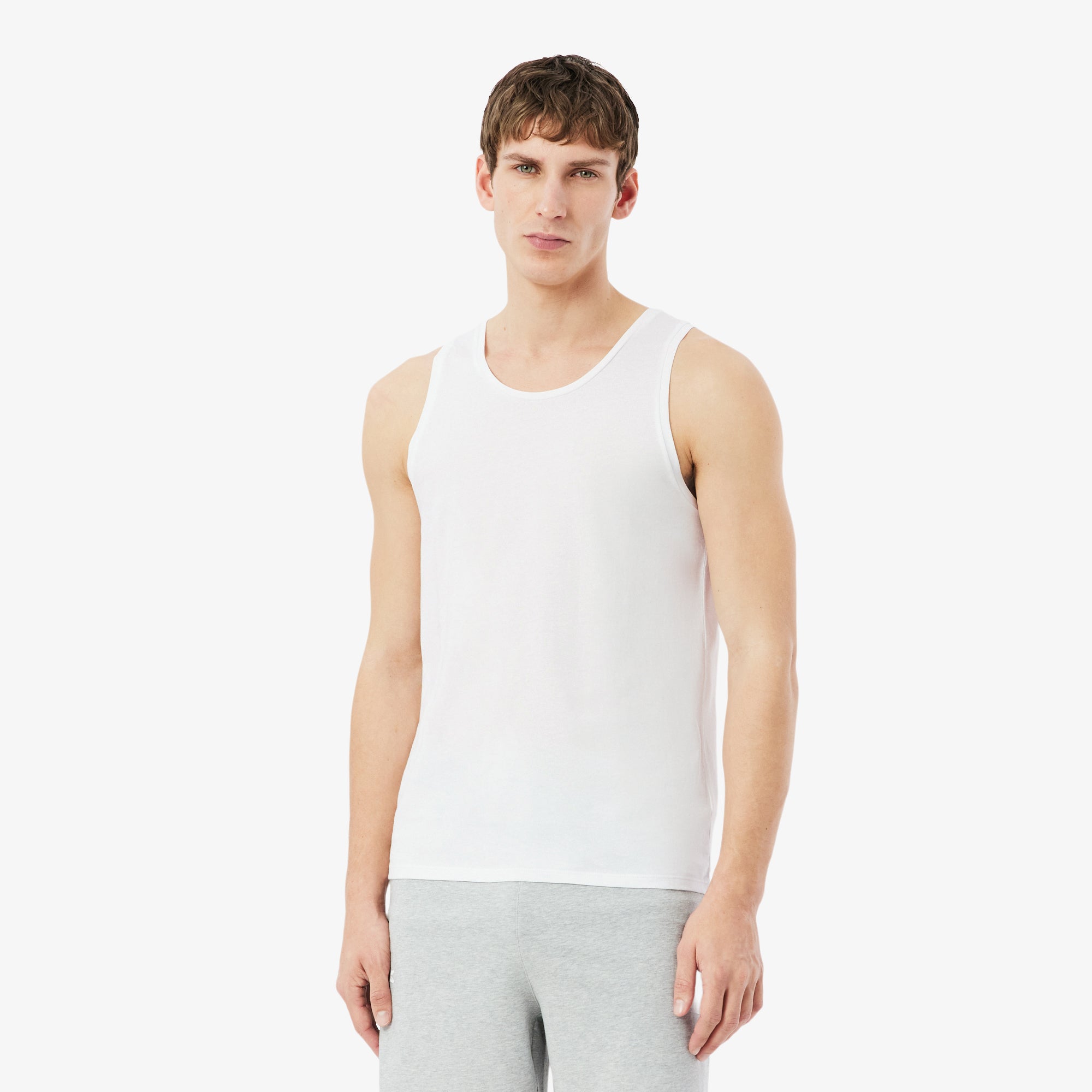 LACOSTE Men's 3-Pack Cotton Undershirts