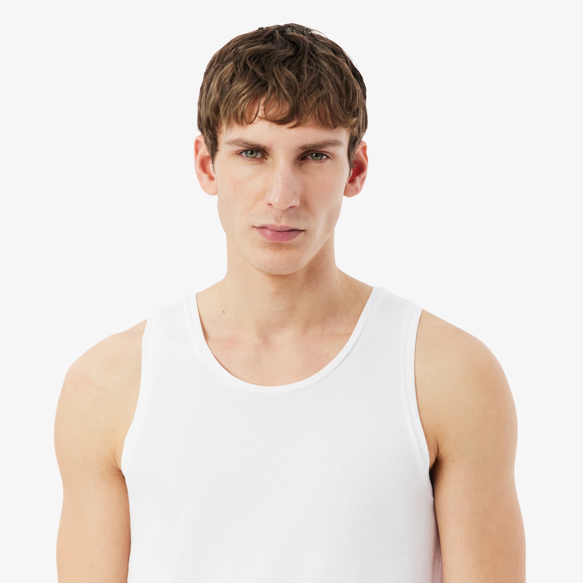 LACOSTE Men's 3-Pack Cotton Undershirts