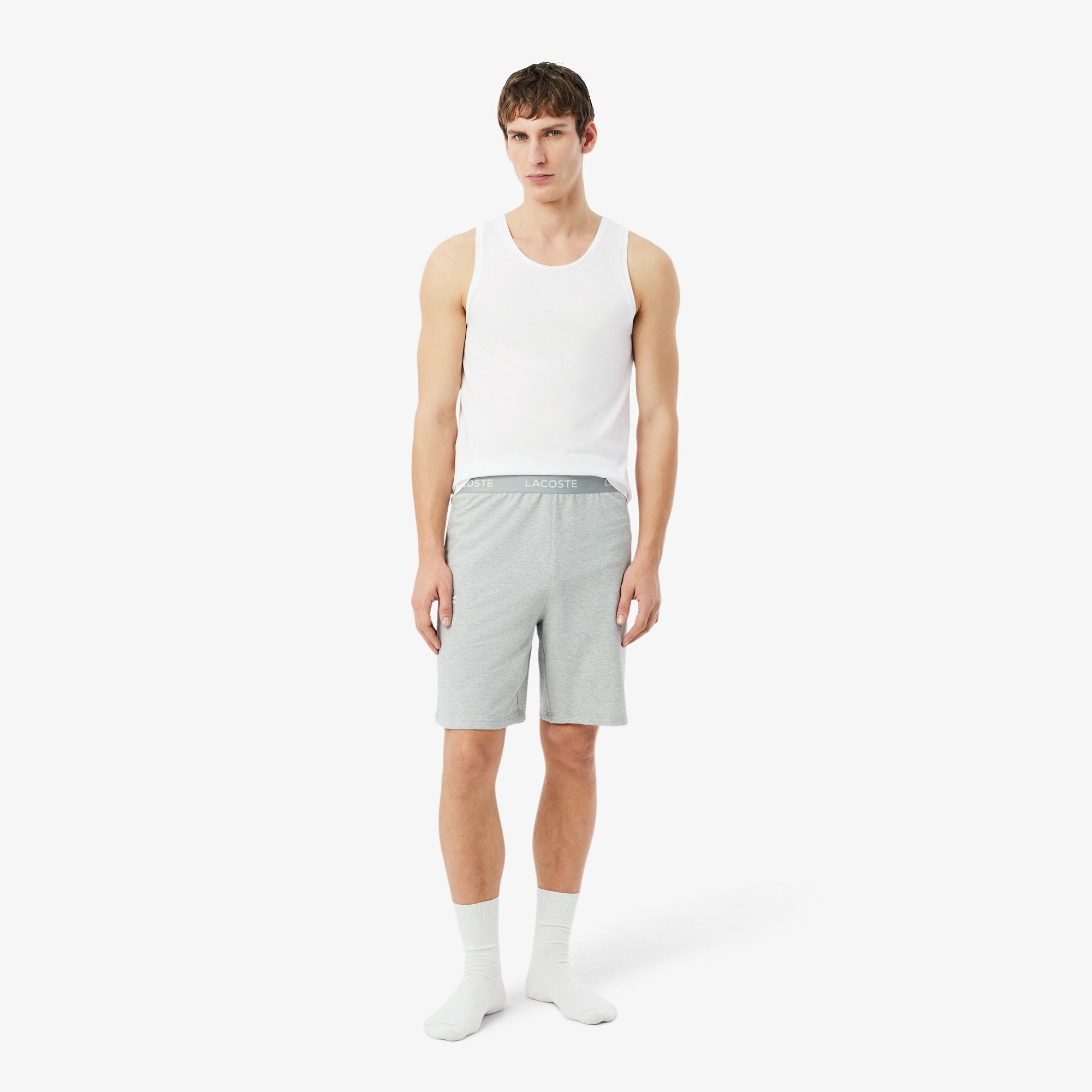 LACOSTE Men's 3-Pack Cotton Undershirts