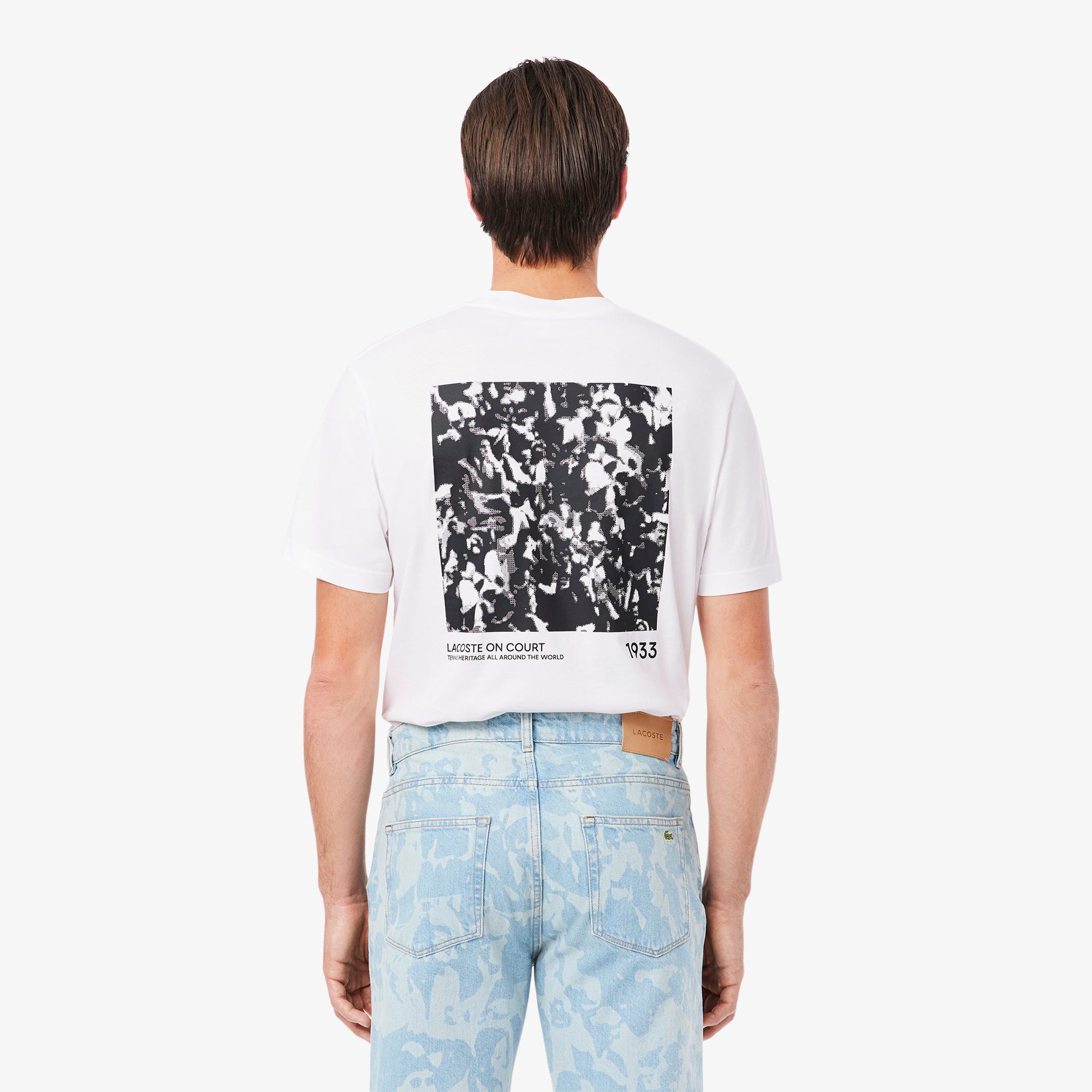 LACOSTE Print Motif Jersey T-shirt