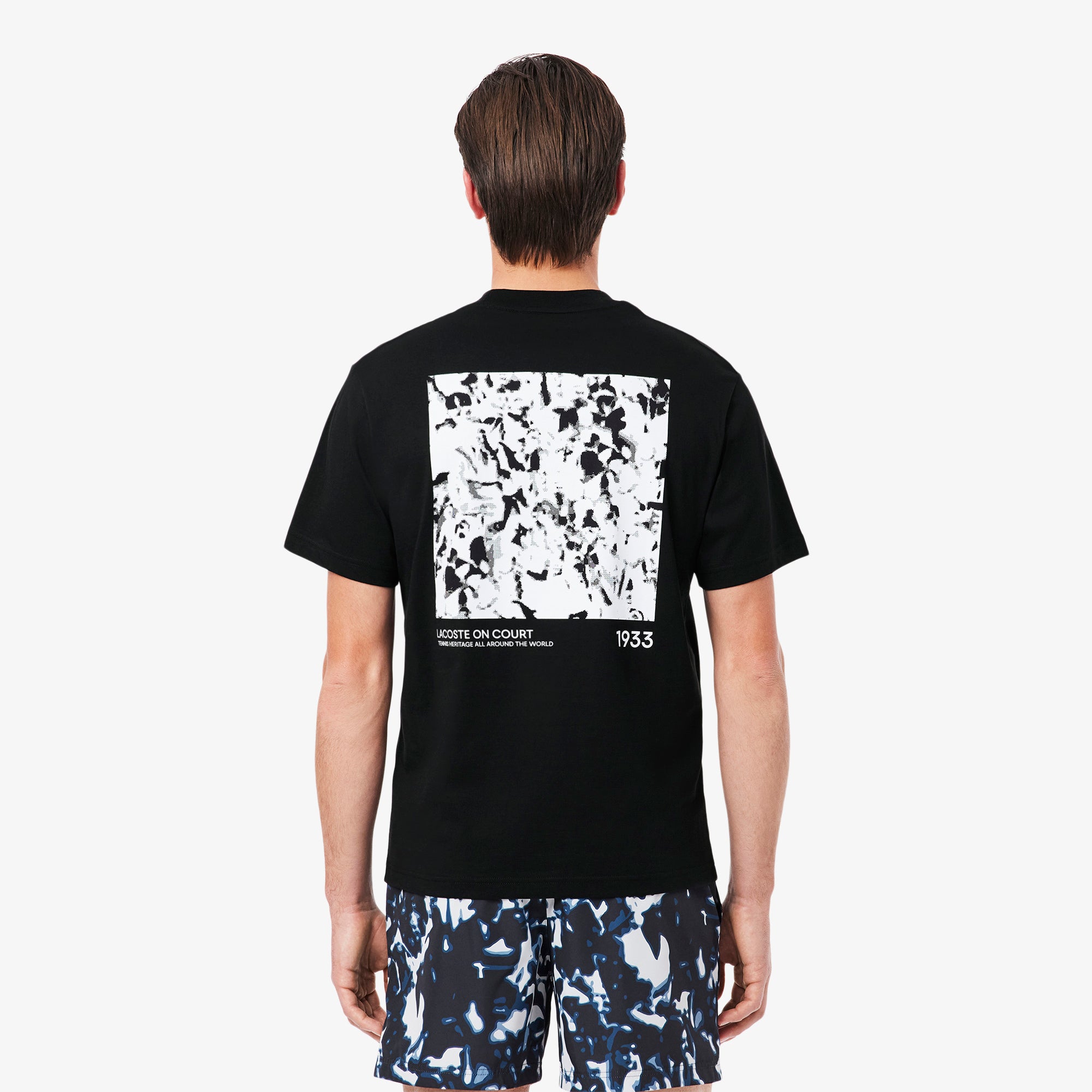 LACOSTE Print Motif Jersey T-shirt