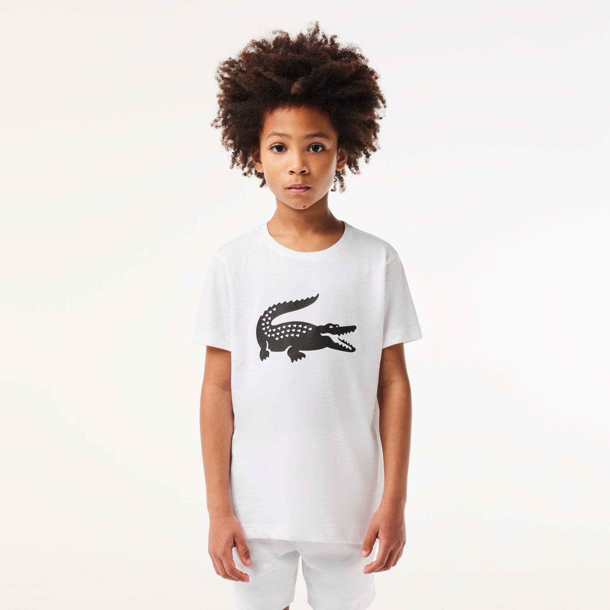 LACOSTE Kid's Oversized Xxl Logo Tennis T-shirt