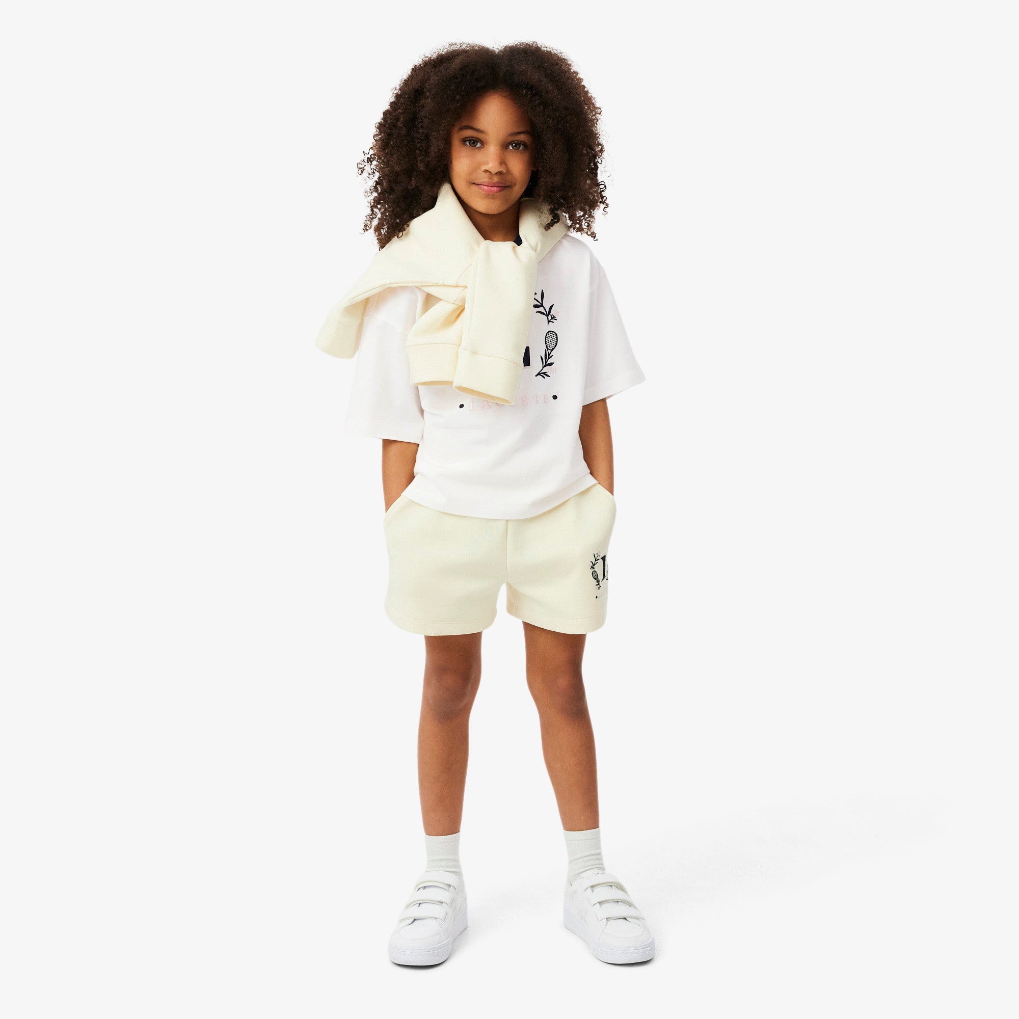 LACOSTE Contrast Badge Cotton T-Shirt