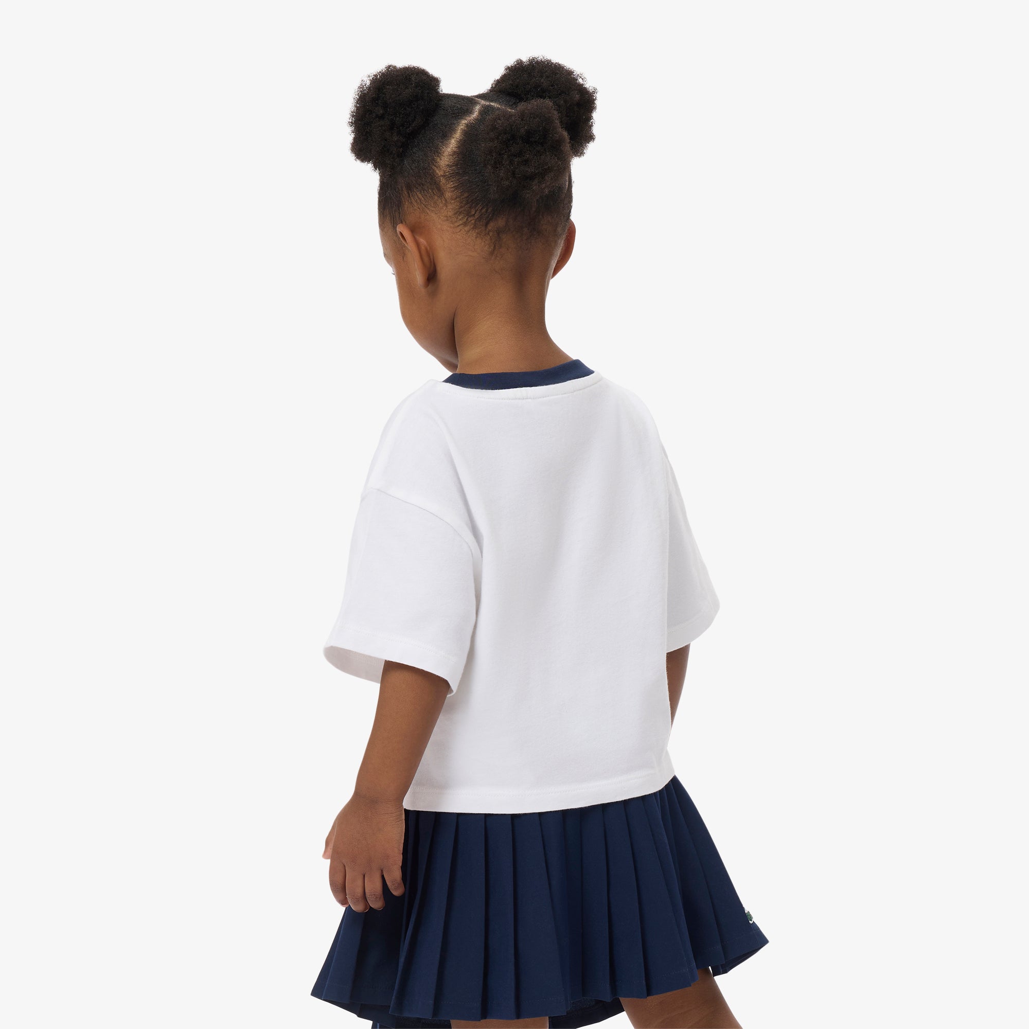 LACOSTE Contrast Badge Cotton T-Shirt