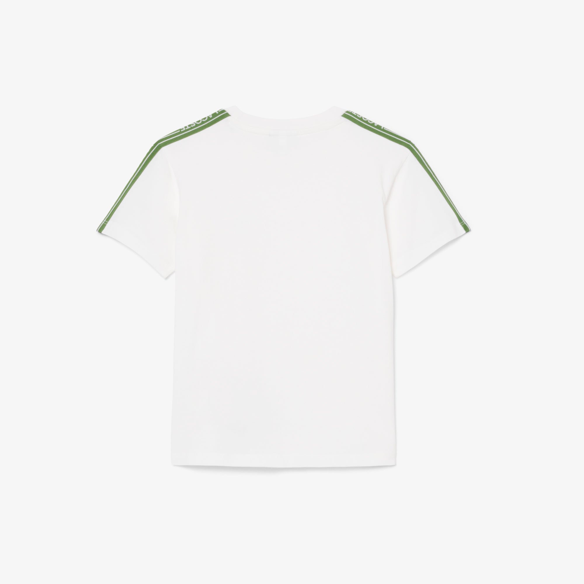 LACOSTE Logo Stripe Cotton Kids T-shirt
