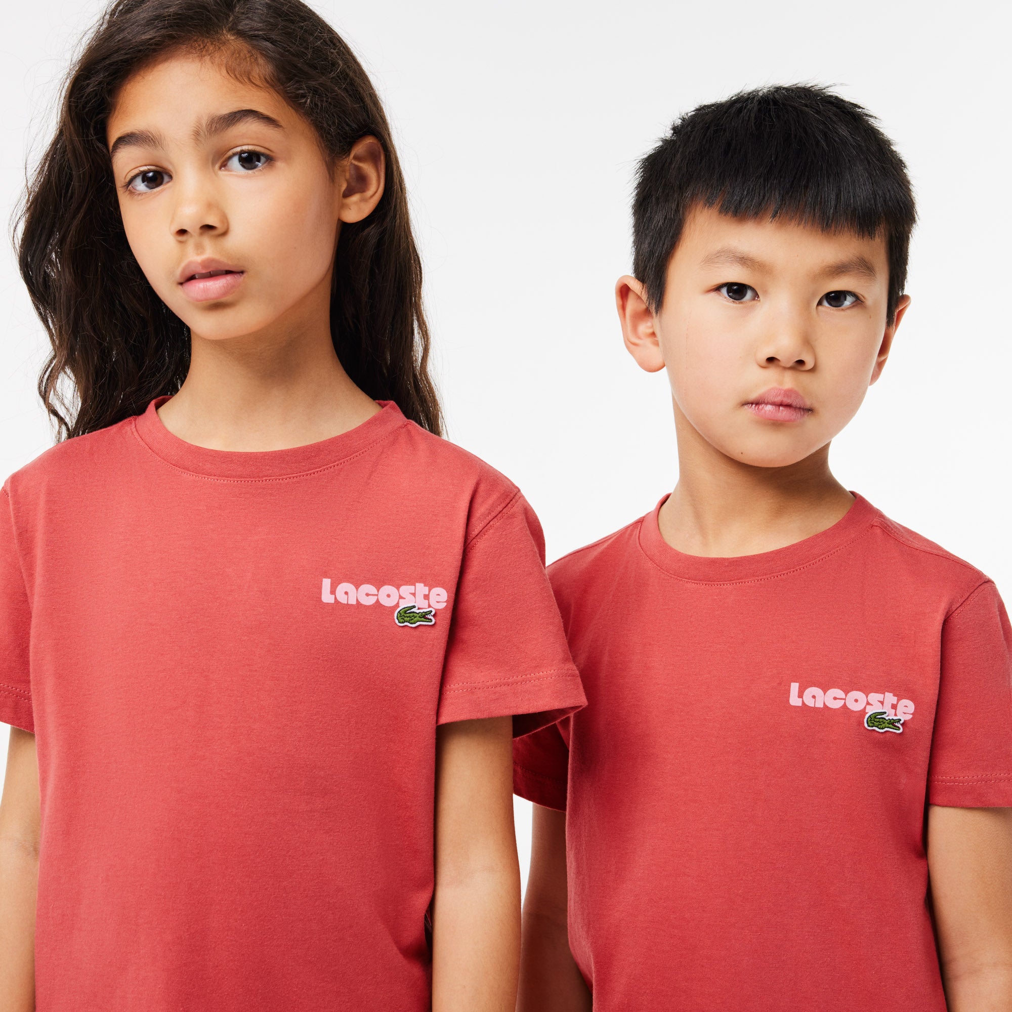 Lacoste Kid's Contrast Print Cotton Jersey T-shirt