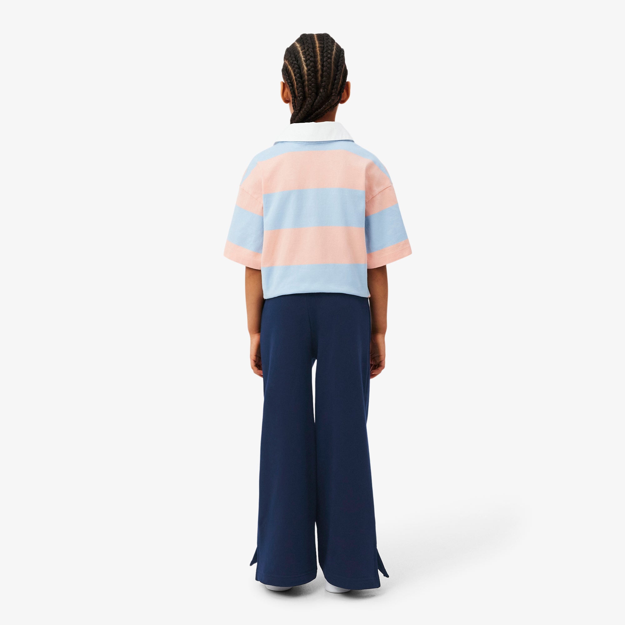 LACOSTE Girls' Flared Leg Fleece Sweatpants