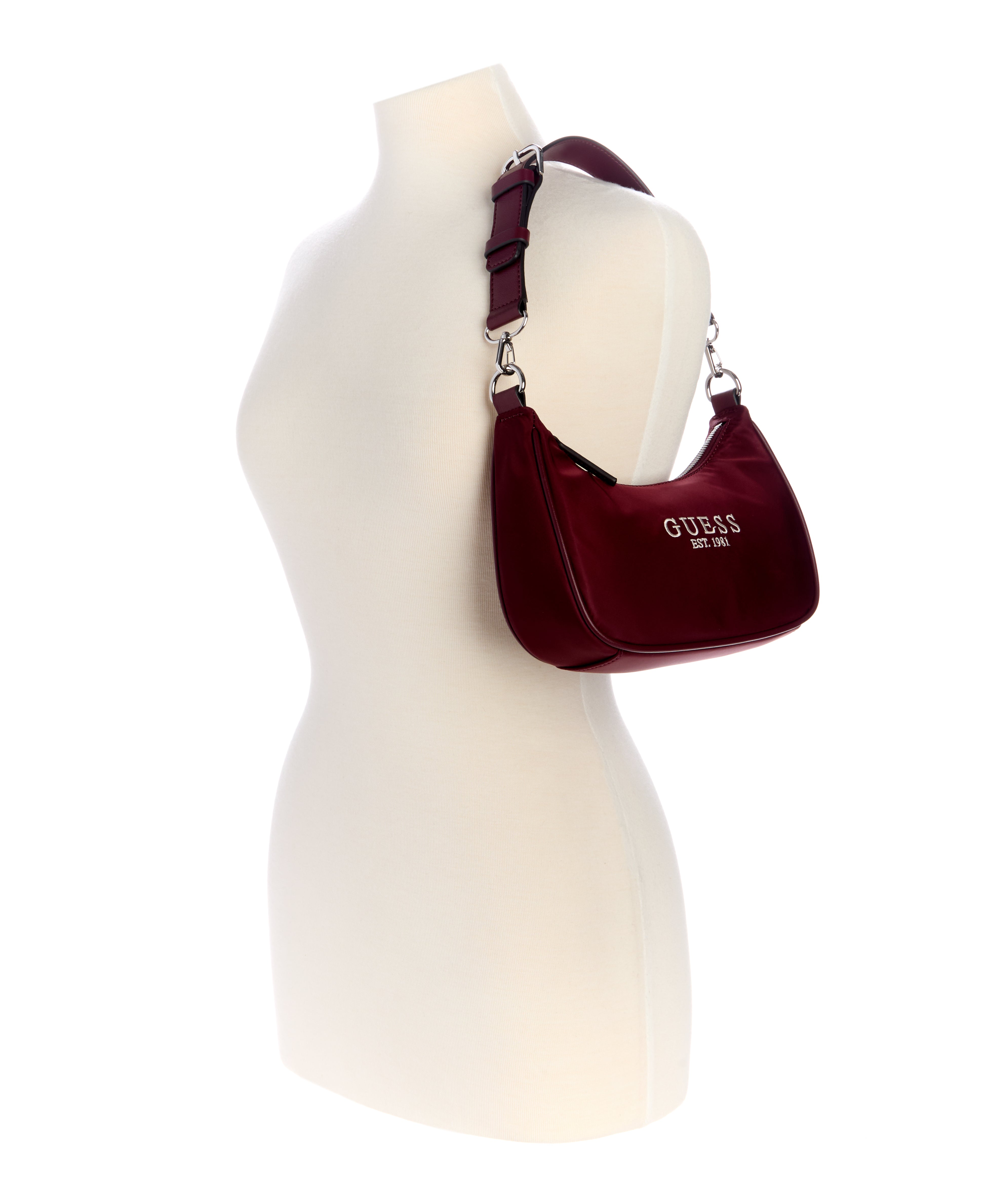GUESS Wine Arona Shoulder Bag