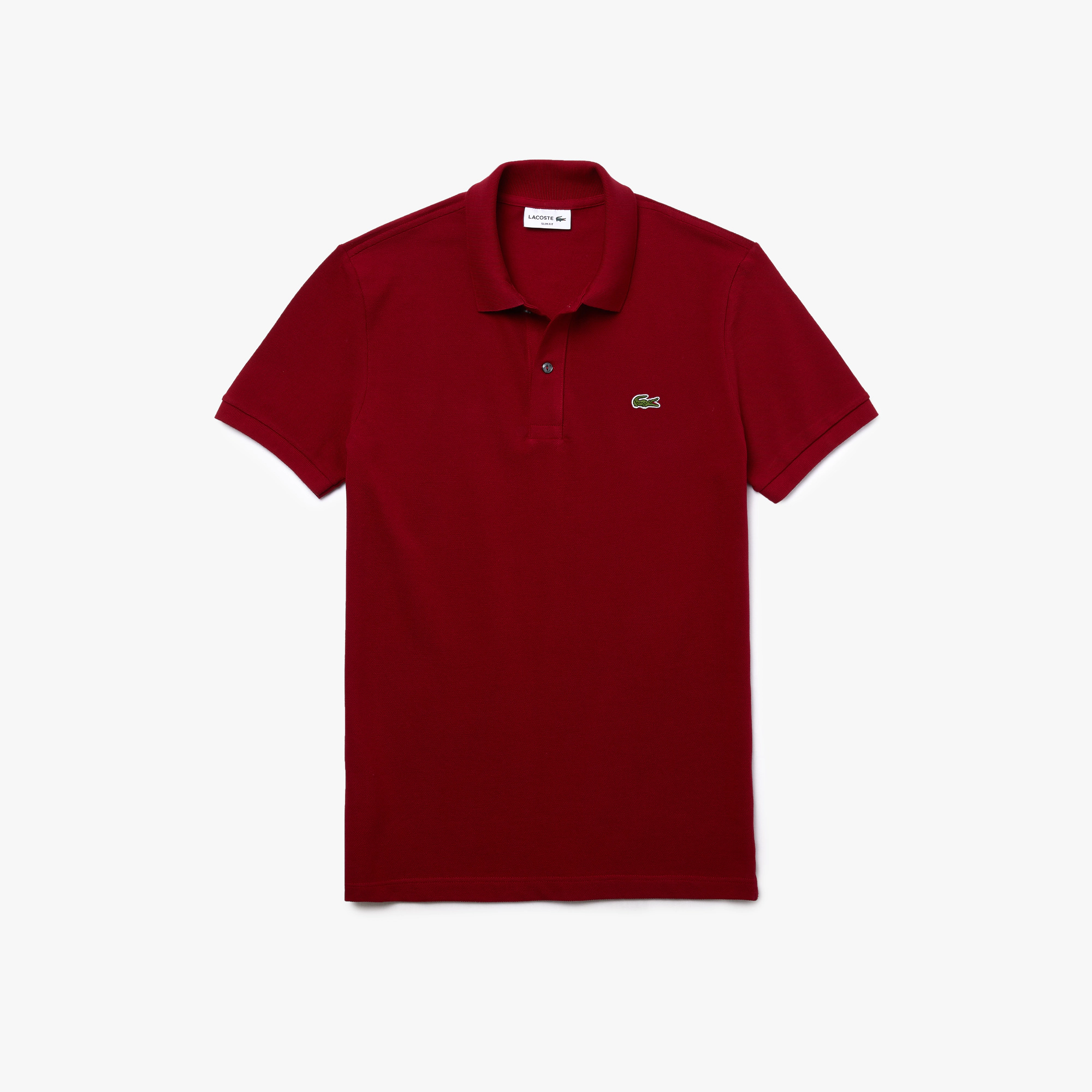 Lacoste Men's Slim Fit Polo İn Petit Piqué - Bordeaux / S - Lacoste Apparel THE MIX